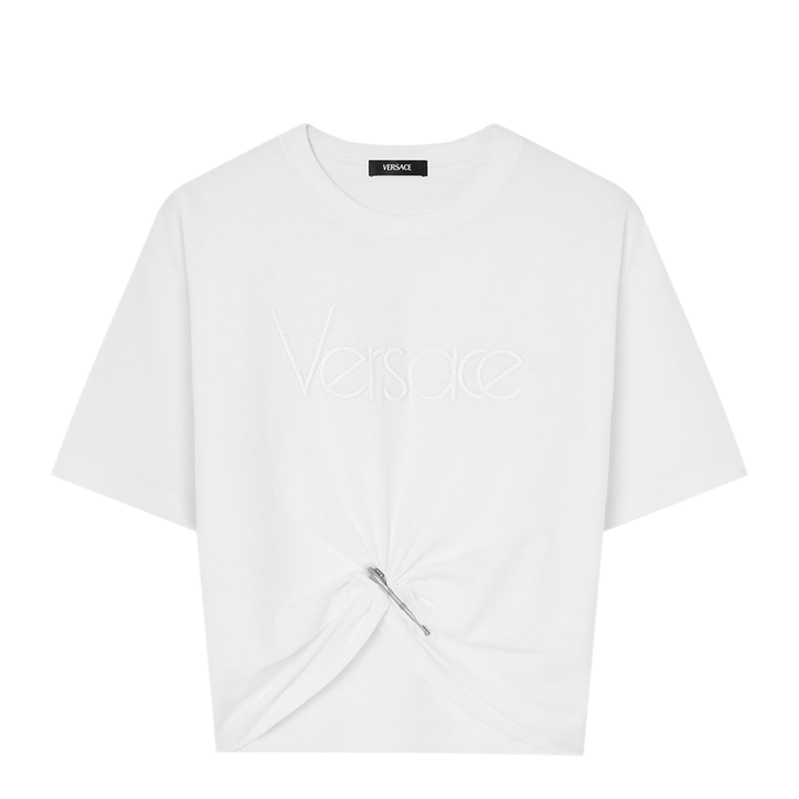 Versace Logo-Embroidered T-Shirt