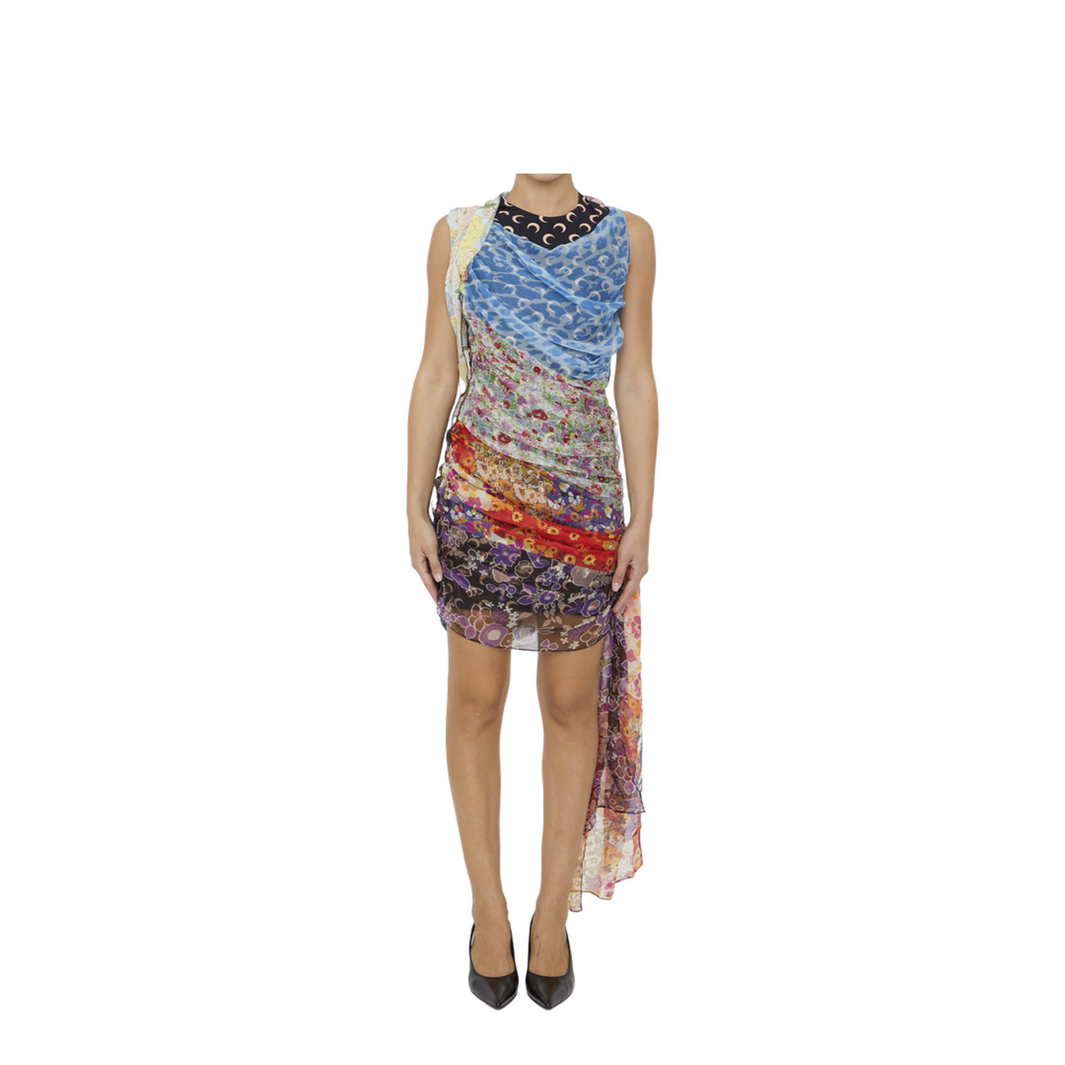 Regenerated Scarves Dress
