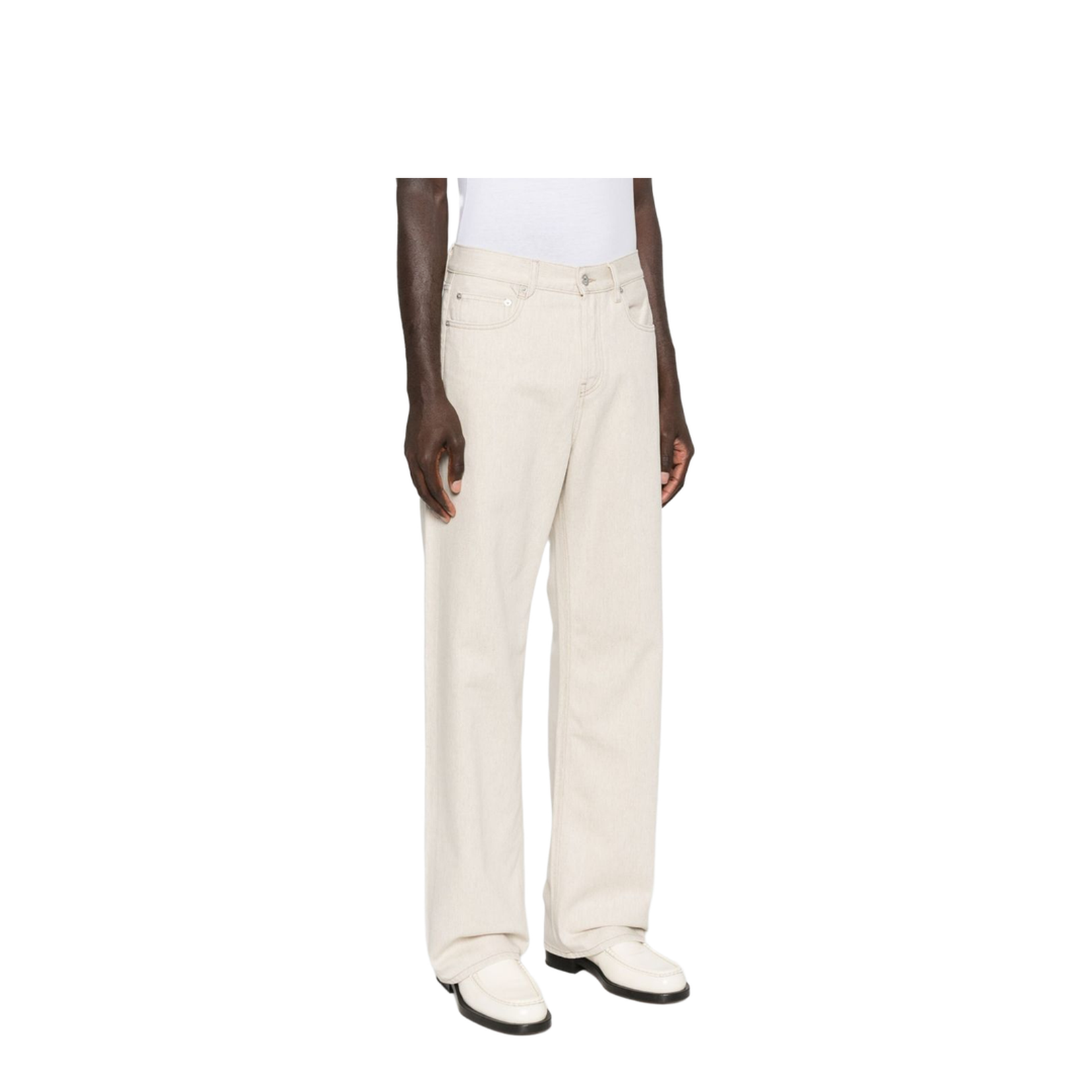Straight de-Nîmes Denim Pants