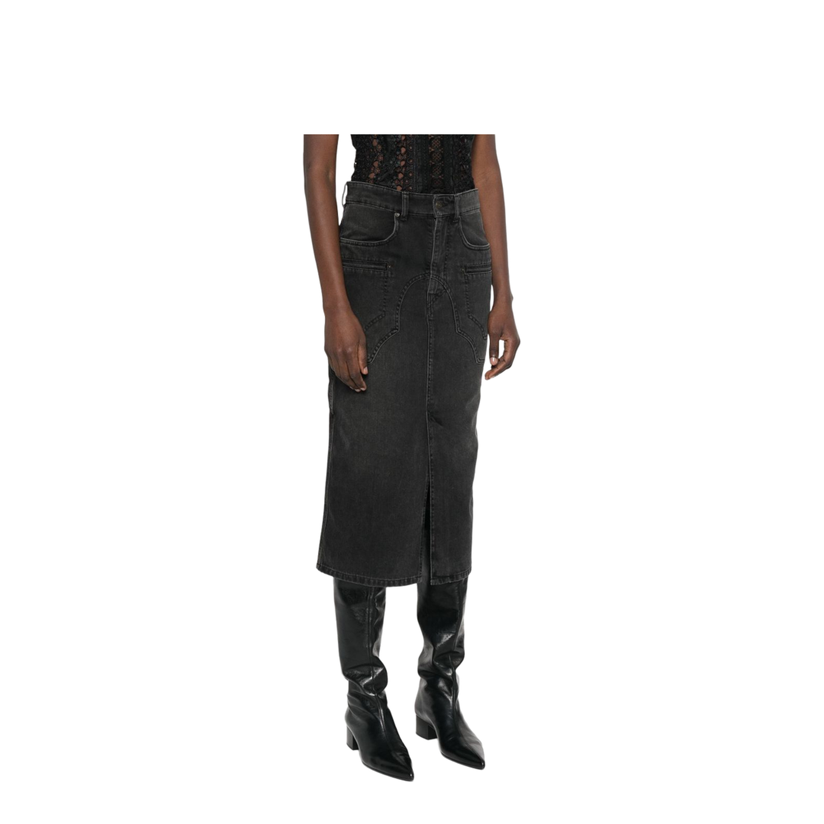 Britt Denim Midi Skirt