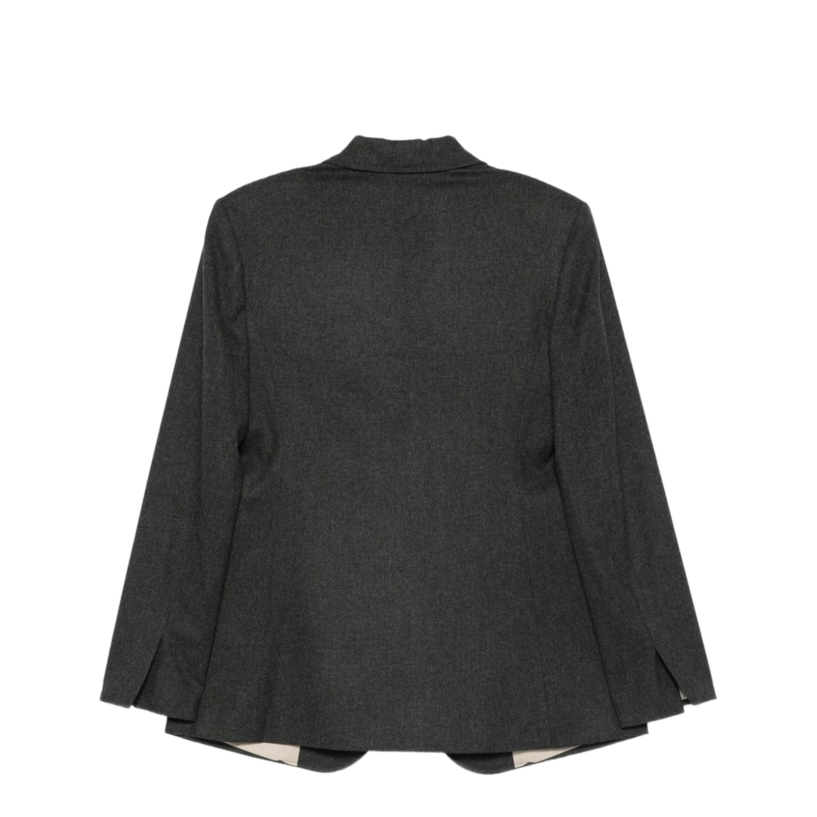 Flannel Single-Breasted Jacket