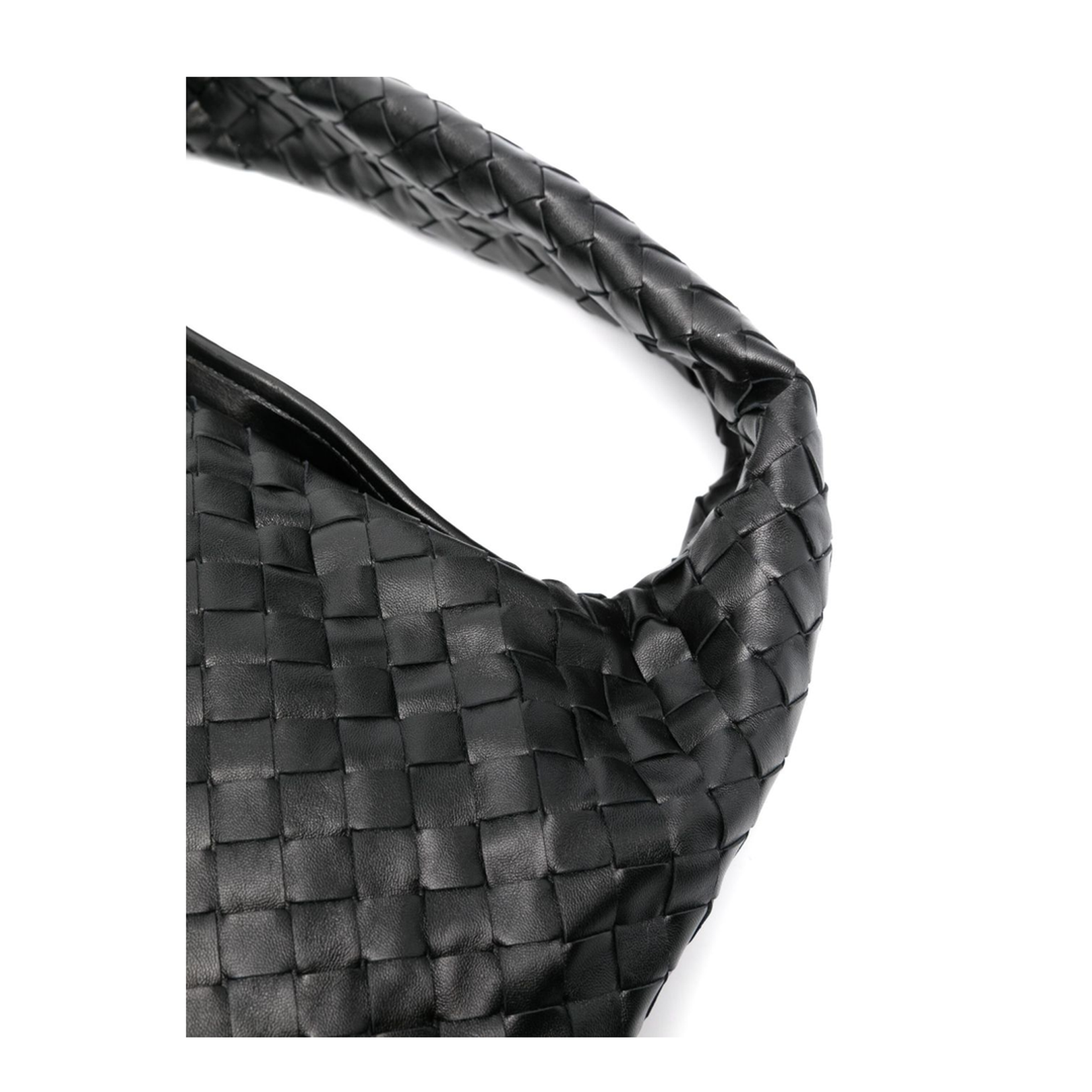 Hop Small Leather Shoulder Bags - Black