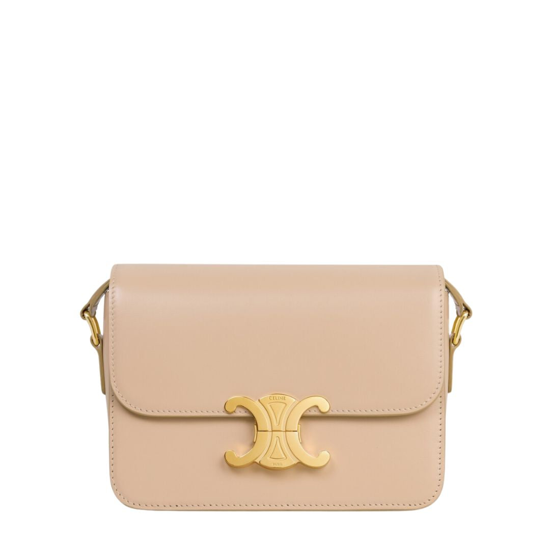 Teen Triomphe Bag In Shiny Calfskin