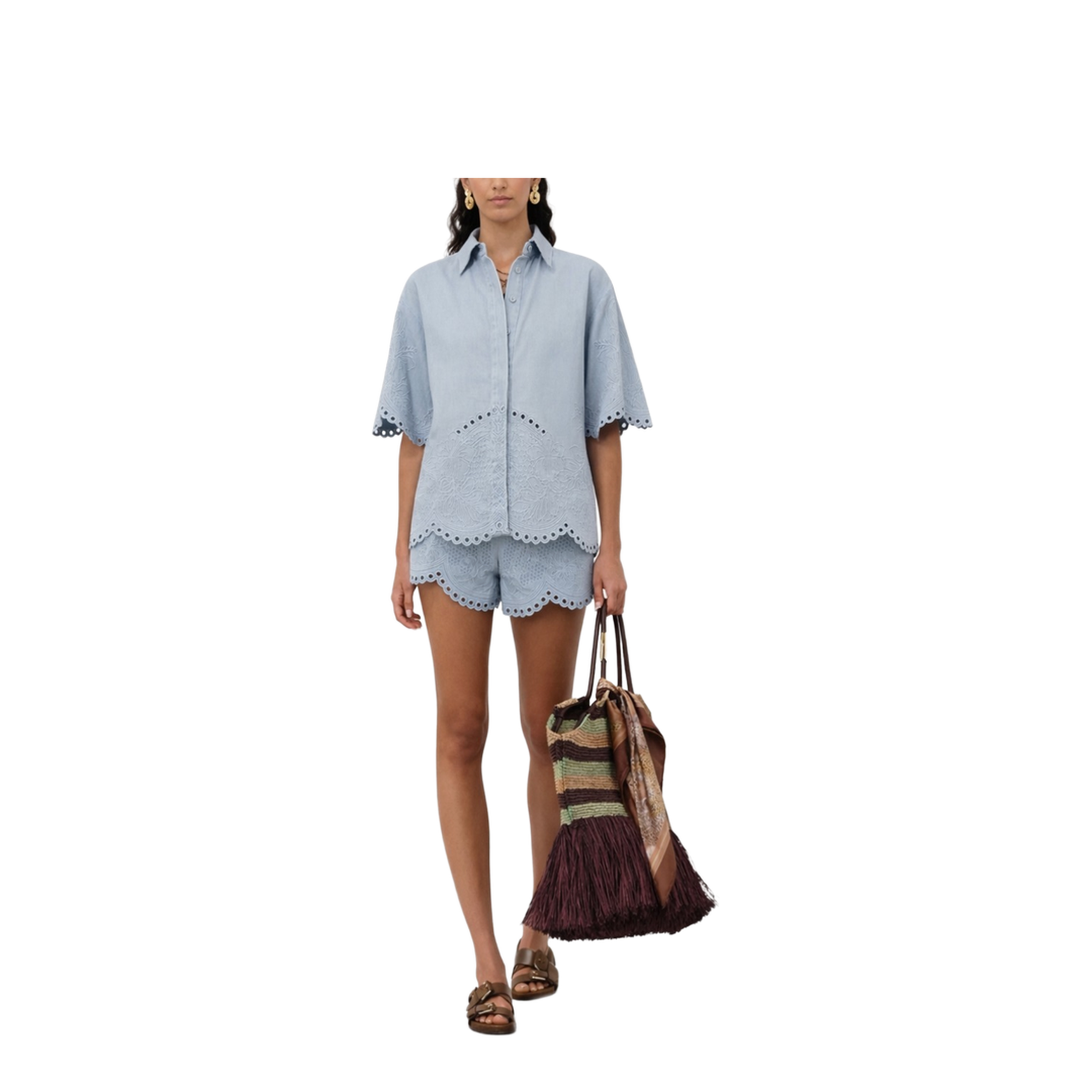 Daylight Embroidered Denim Shirt