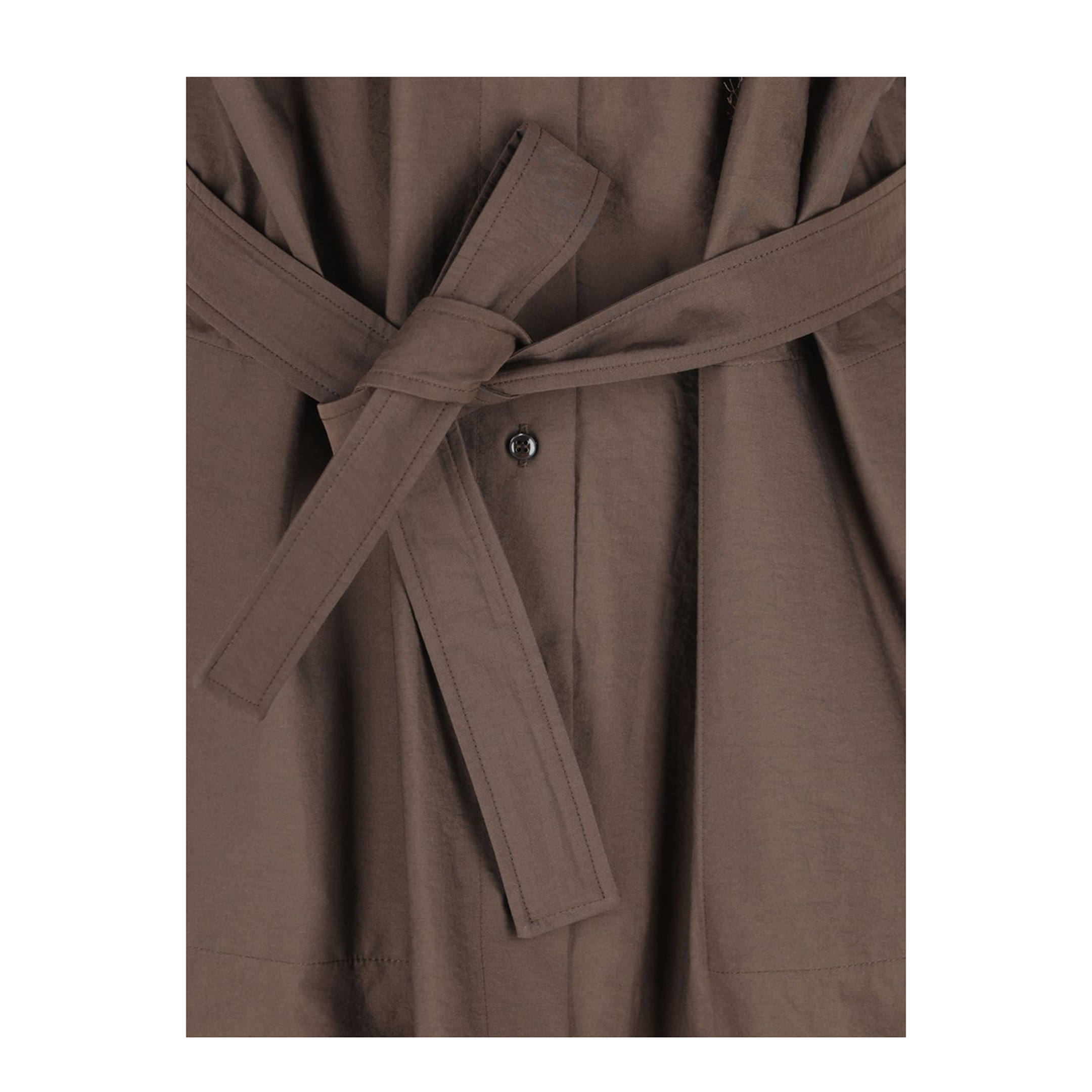Cotton Long Dress - Brown