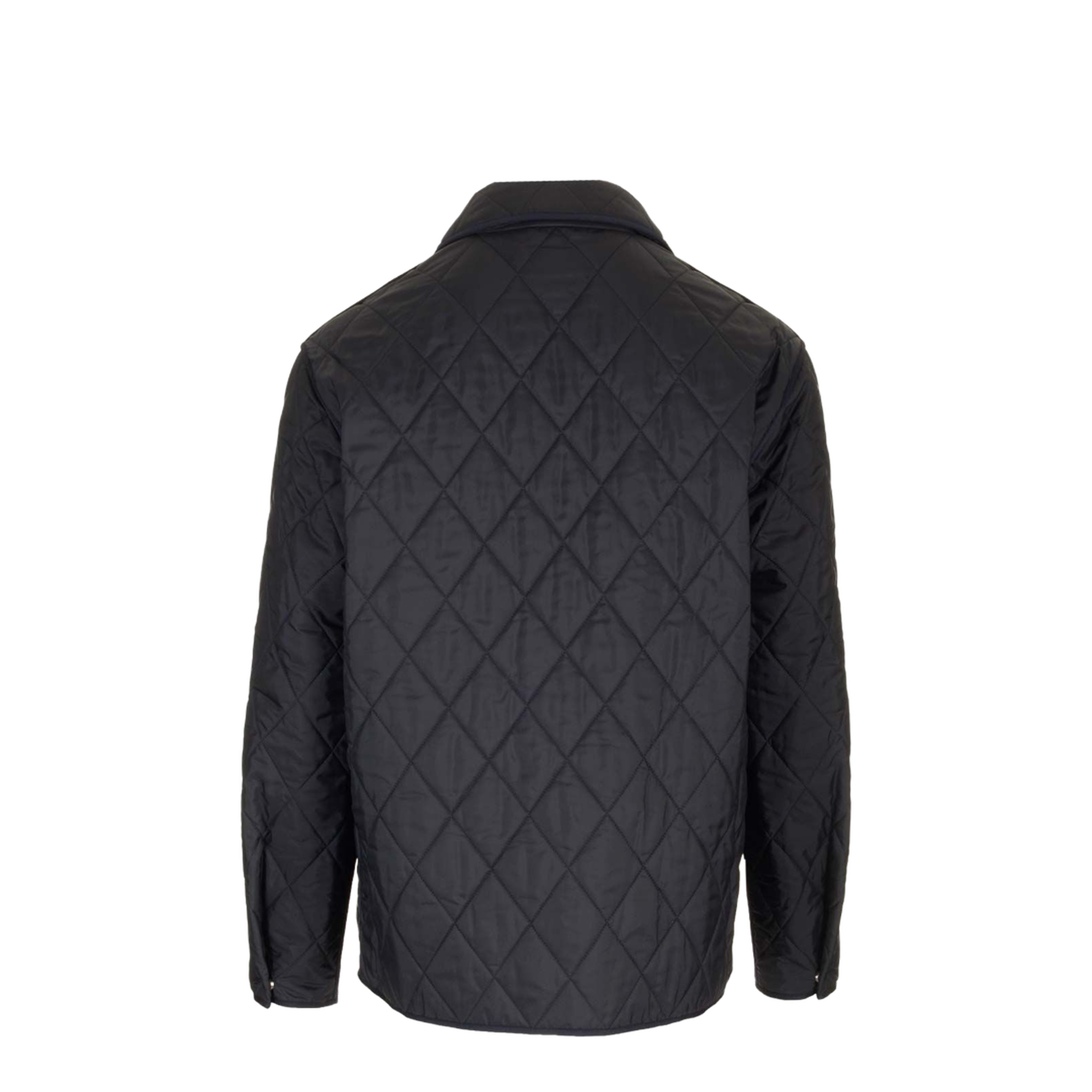 Metallic V Quilted Shirt Jacket