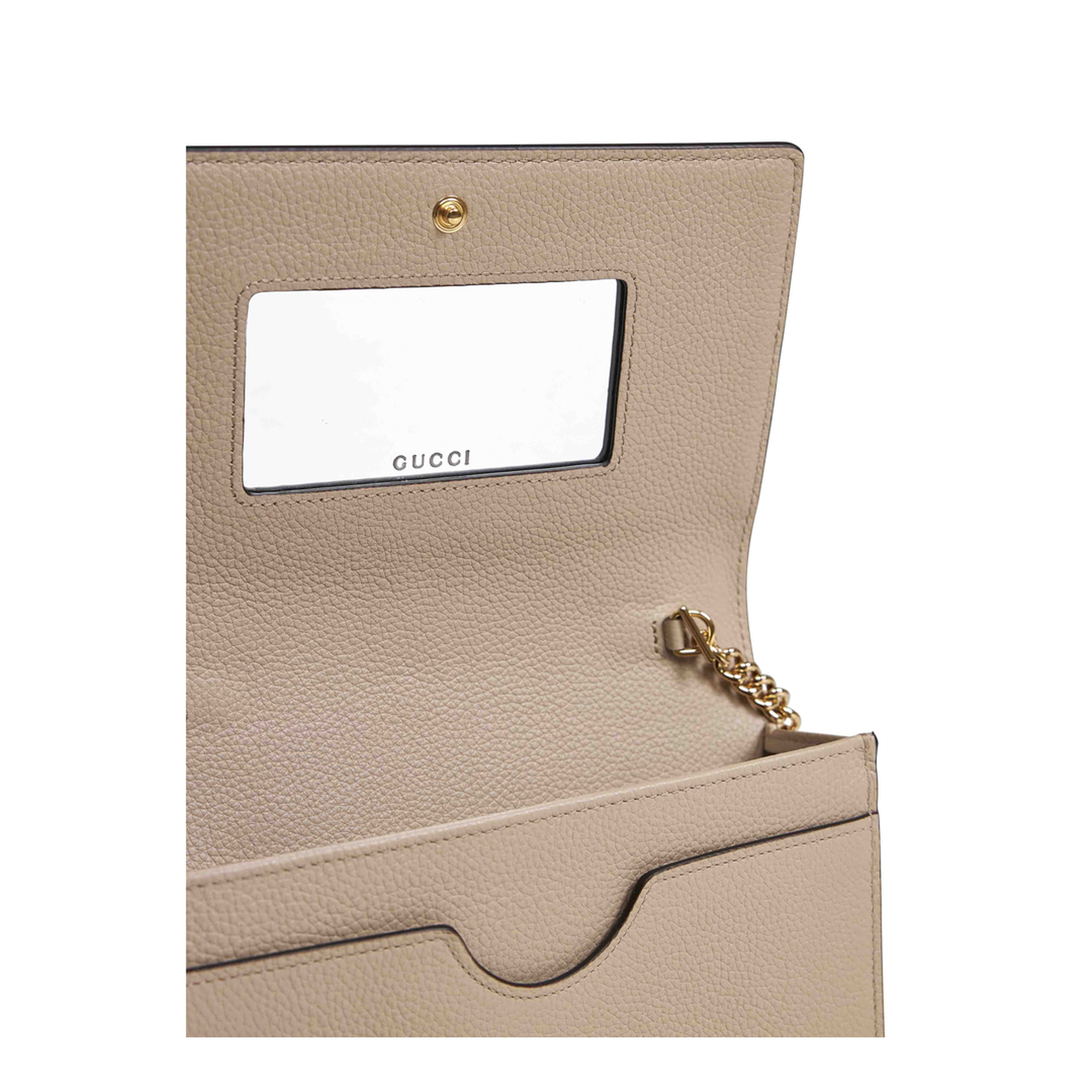 Marmont Mini Chain Clutch Bag - Beige