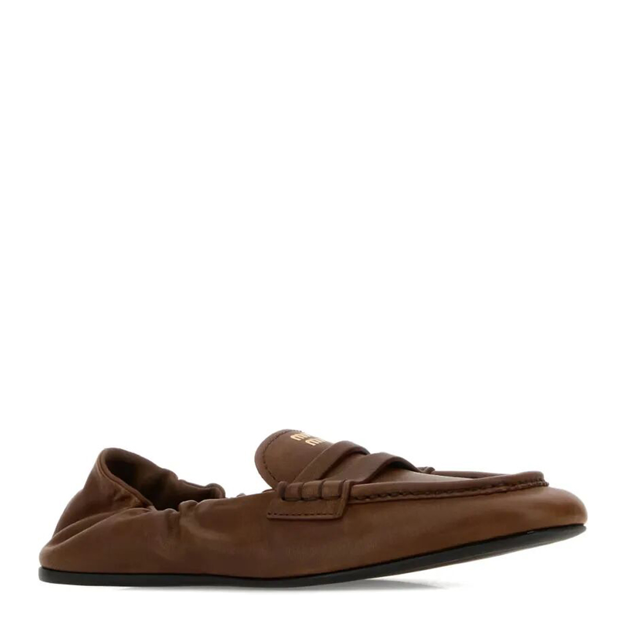 MAYFEYR - MIUMIU - Ruches Nappa Leather Loafers - 5D341EFD005EFX