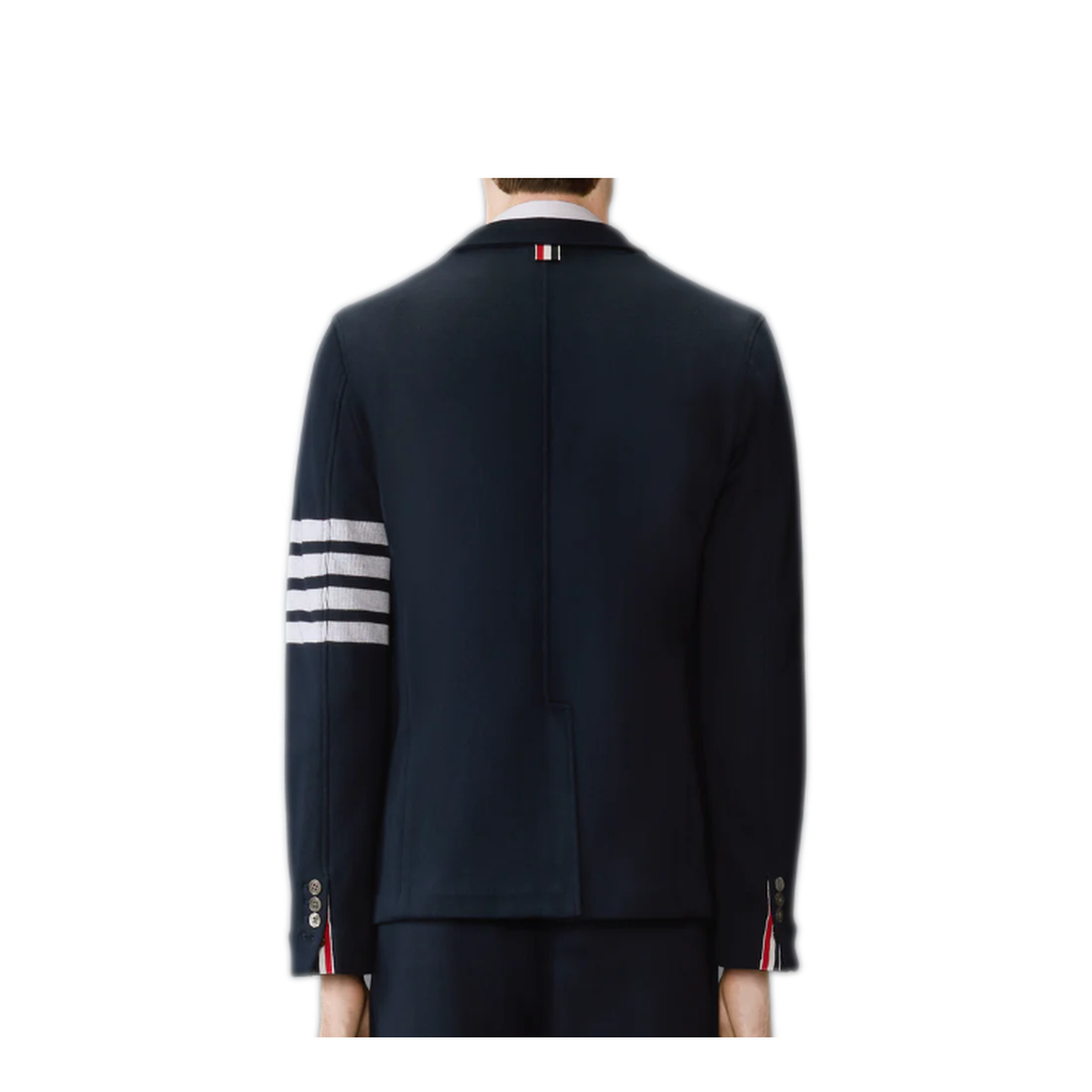MAYFEYR - Thom Browne - Sack Jacket In Double Face Knit W/ Eng 4Bar - MJT575A07545415