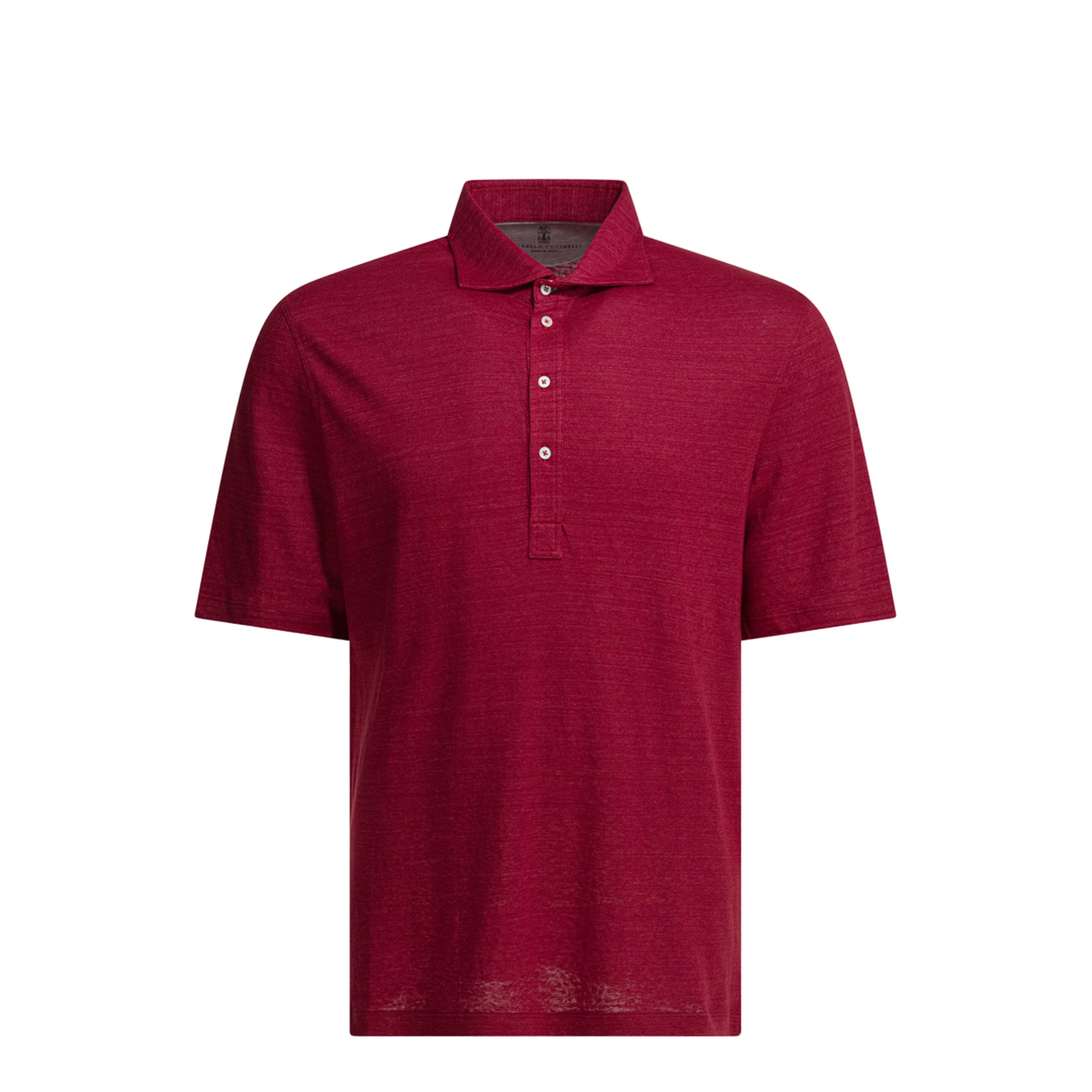 Linen and Cotton Mélange Jersey Polo Shirt