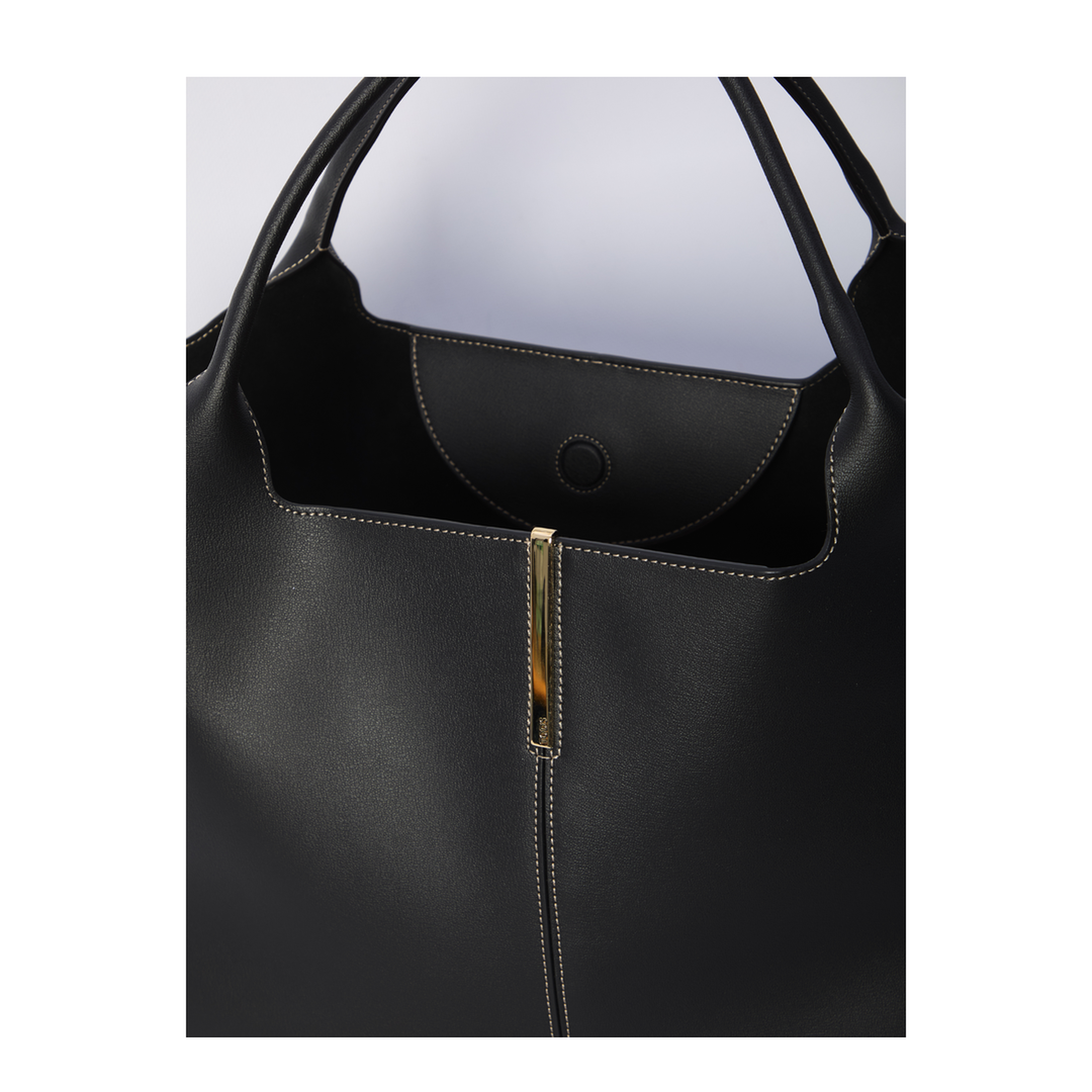 Leather Shopping Bag Medium-Small