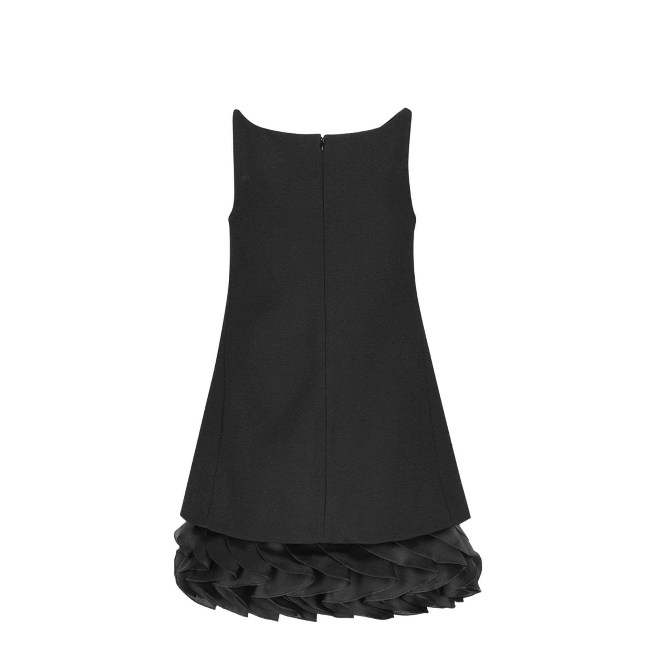 Bouquet Mini Dress in Gauffered Double Wool