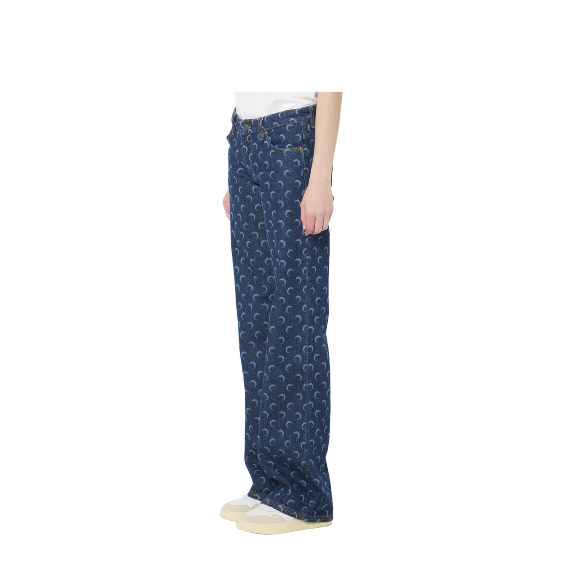MAYFEYR - Marine Serre - Midnight Bootcut Jeans - WPA180ARDEN0002BL80