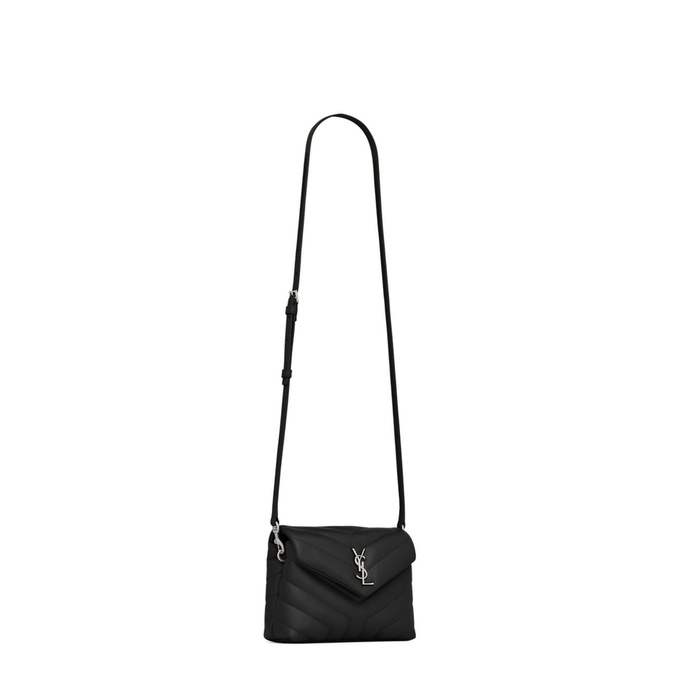 Loulou Mini Lambskin Crossbody Bags - Black