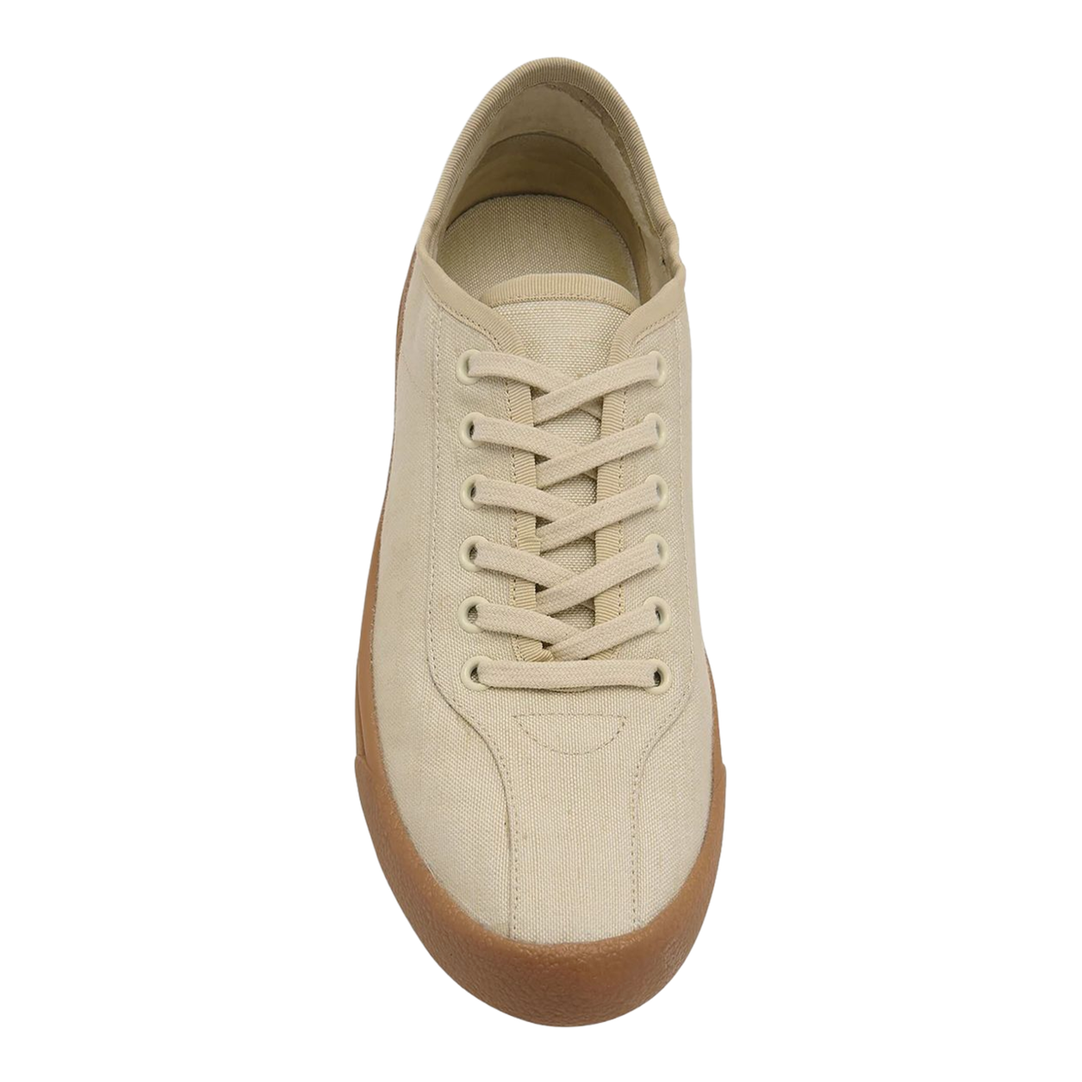 Canvas Sneakers in Viscose and Linen