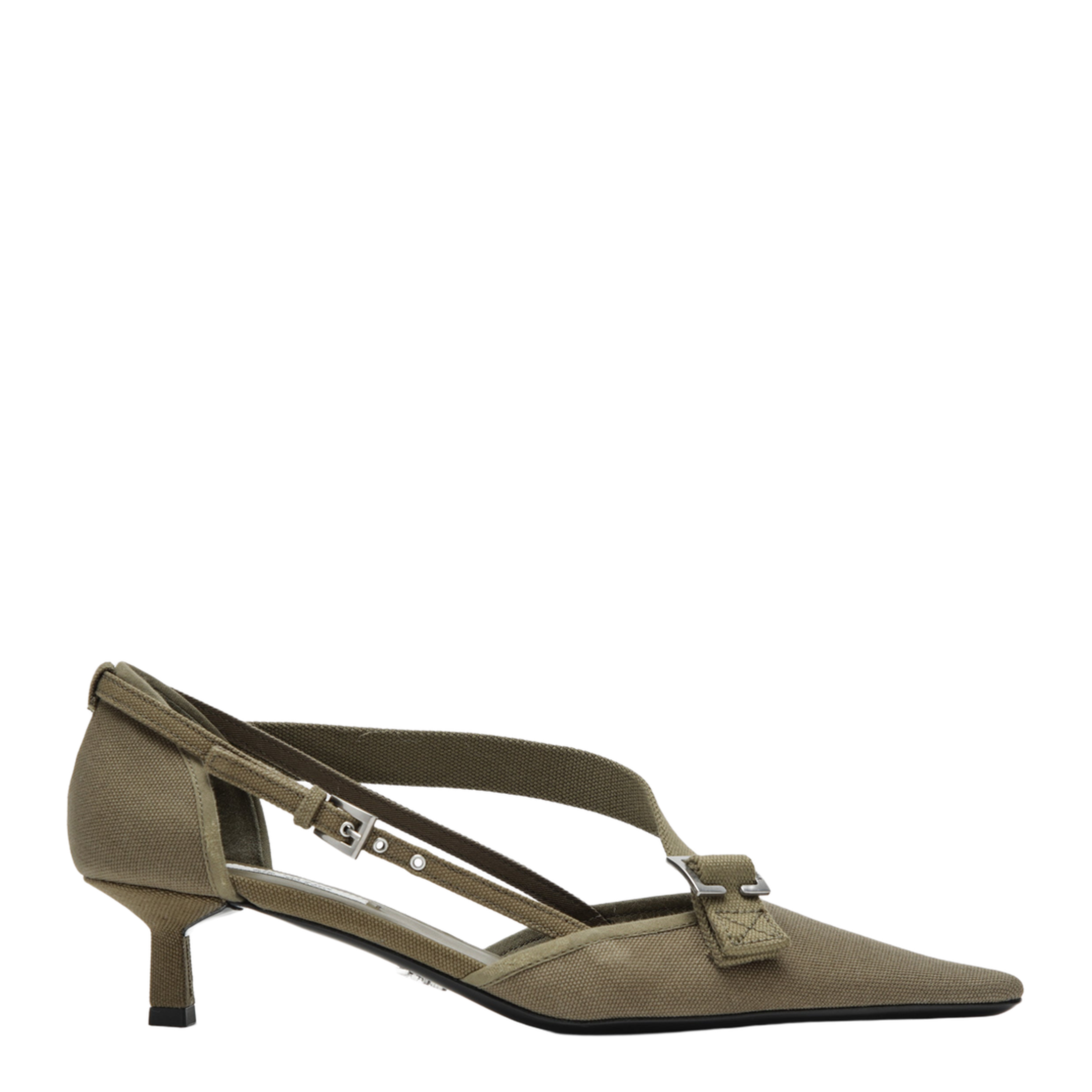 MAYFEYR - Prada - Canvas Pumps In Forest Color - 1I444ODB45010F0161