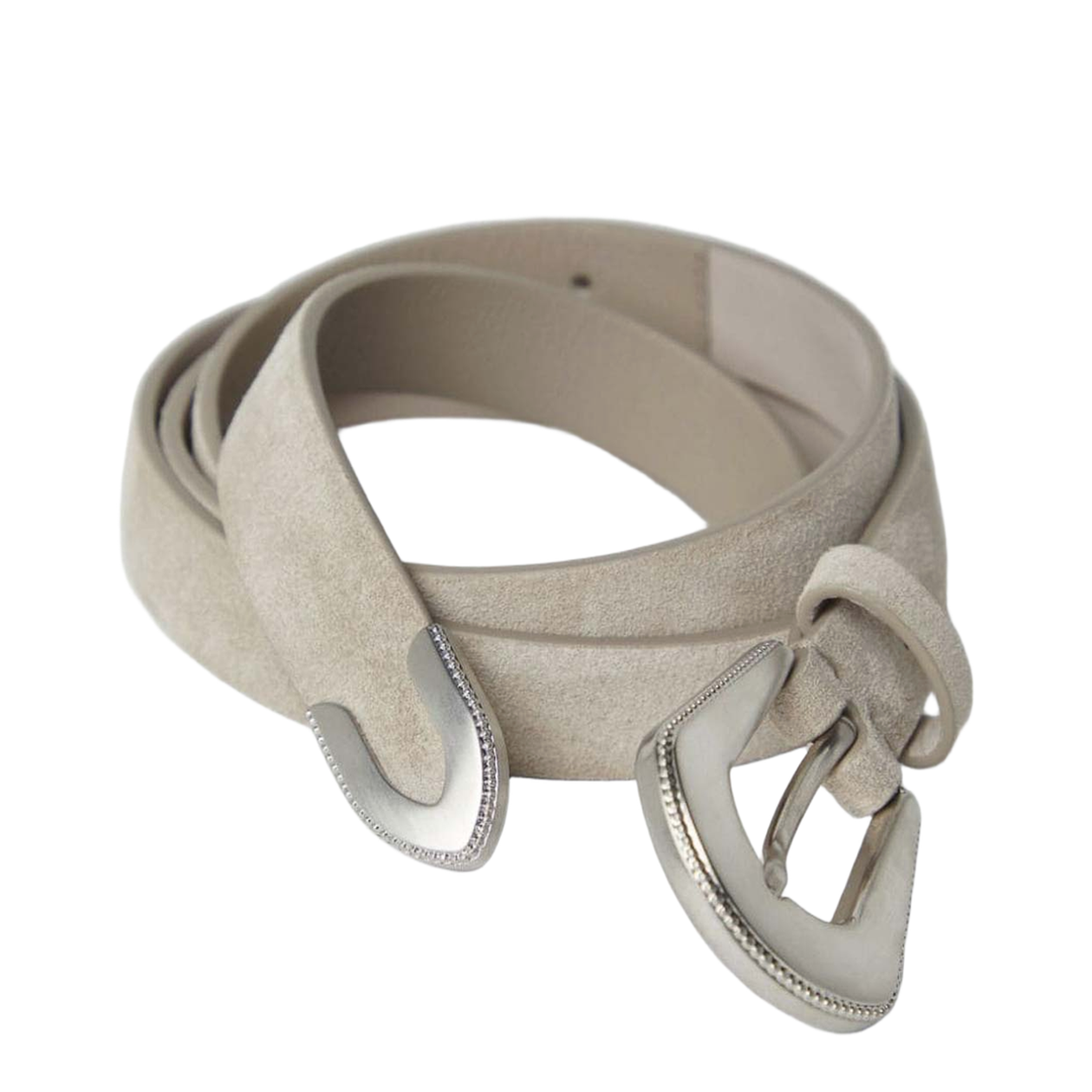 Western Belt in Suede Calfskin