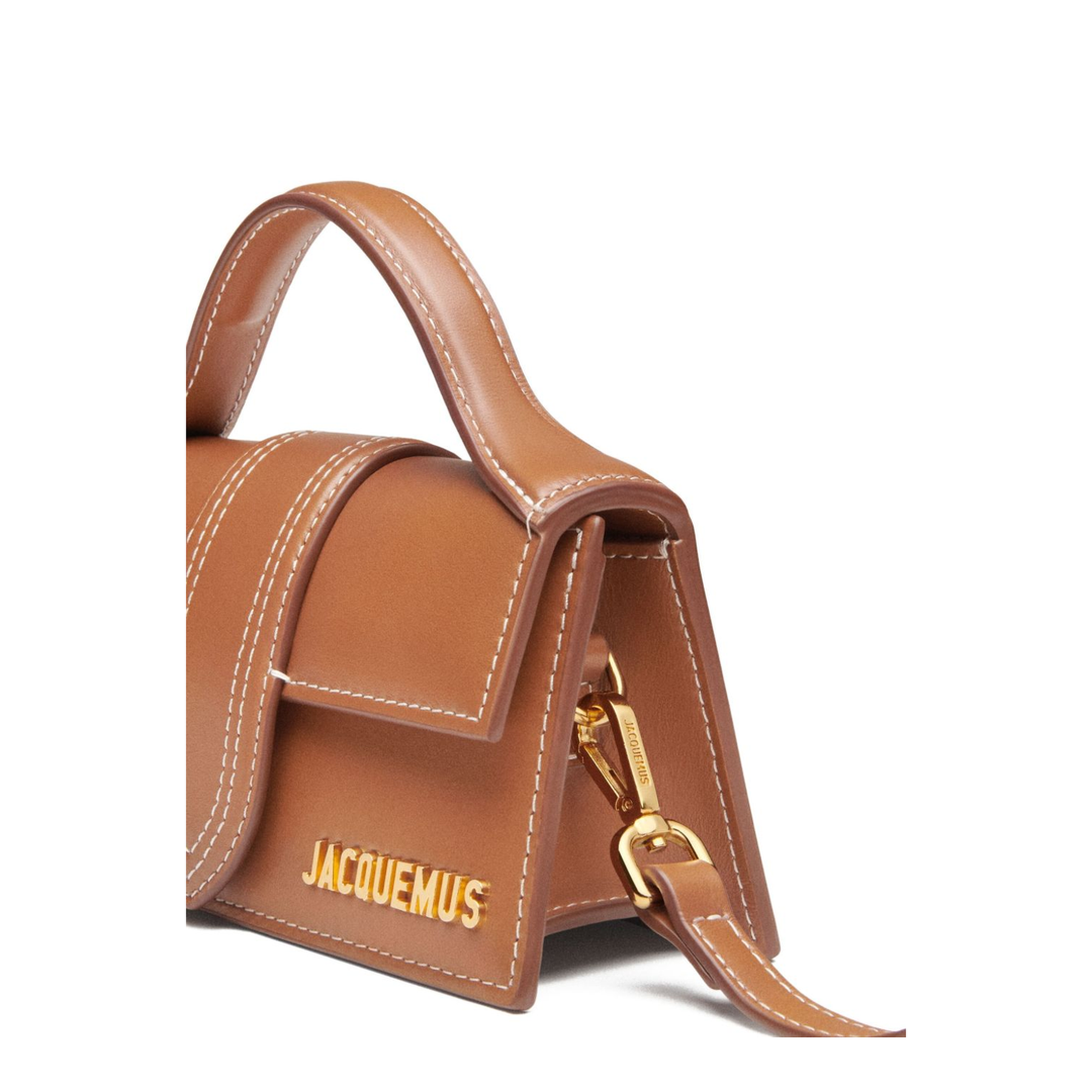 The Bambino Small Calfskin Leather Shoulder Bag - Brown