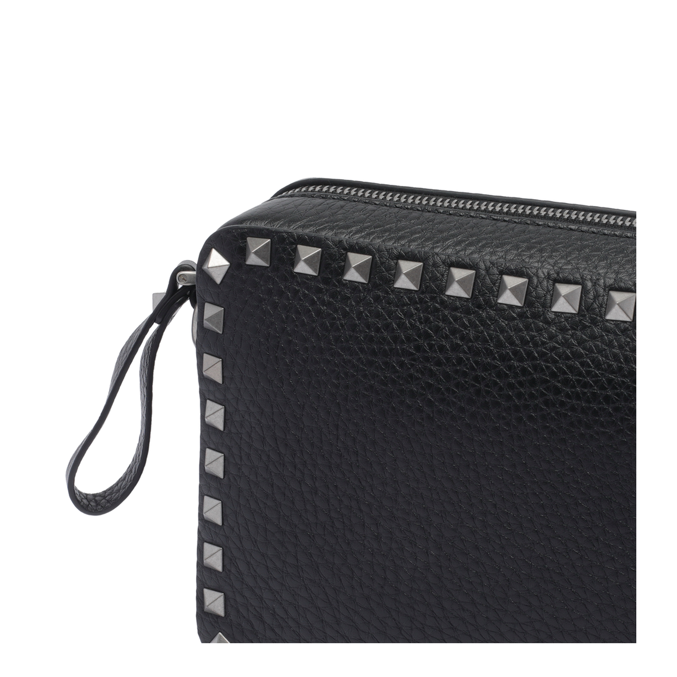 Rockstud Crossbody Bag - Black