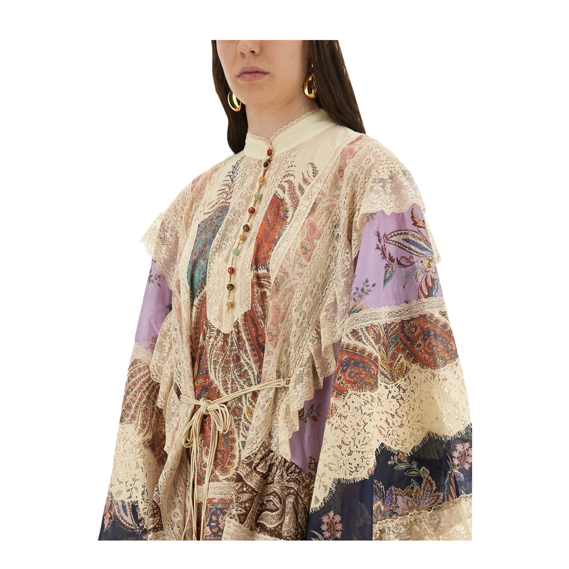 Rhiannon Printed Cotton Mini Dress