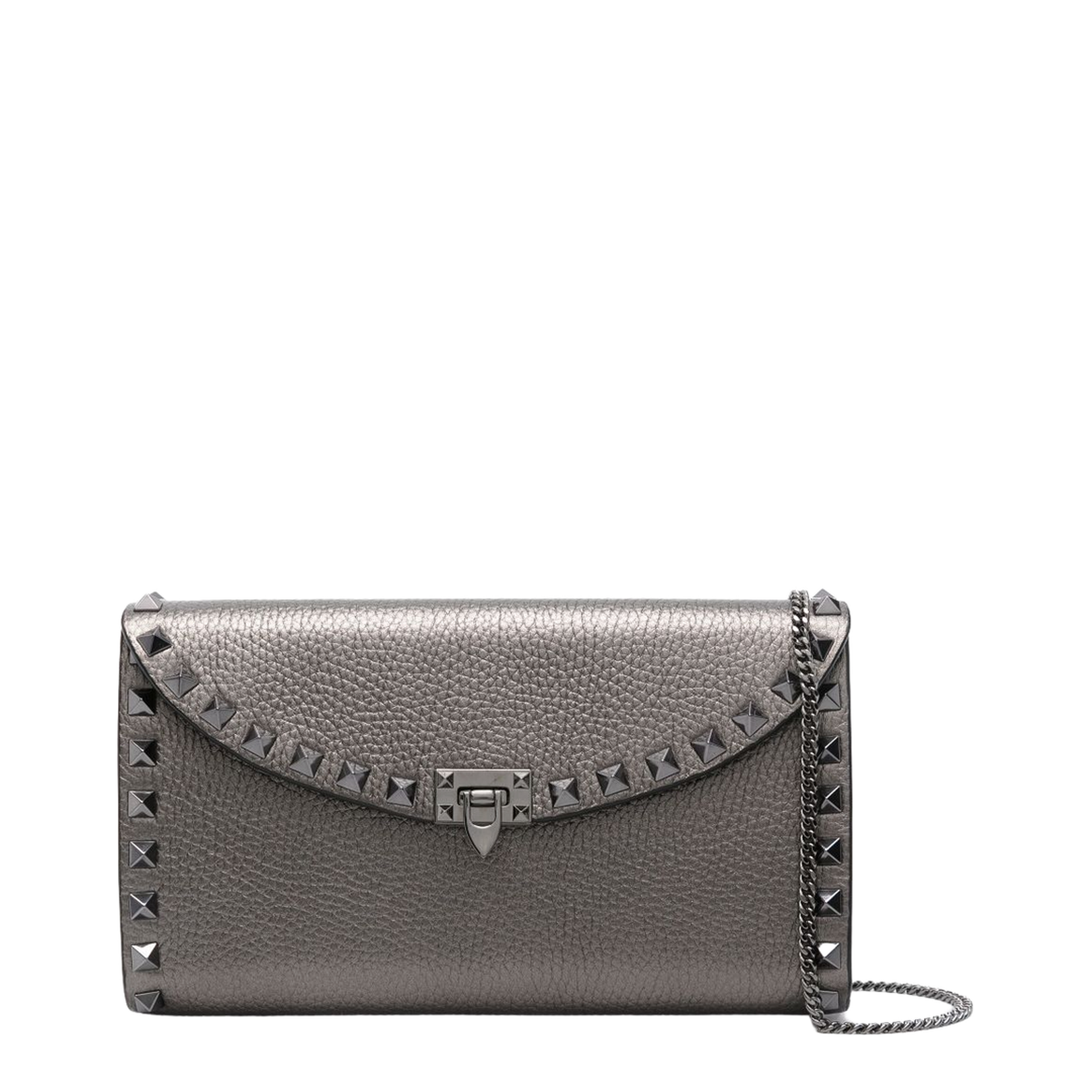 Leather Rockstud Mini Bag with Strap