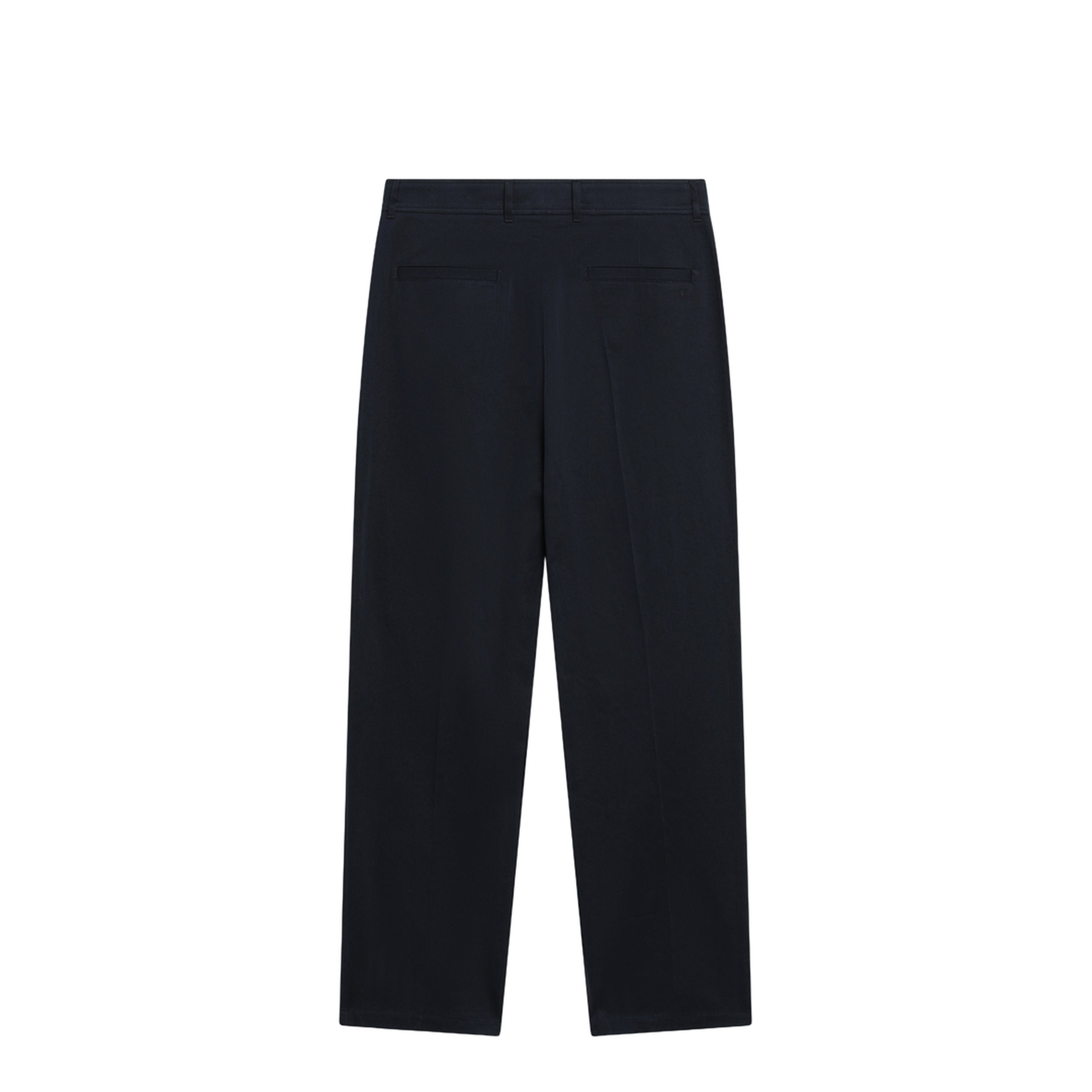 MAYFEYR - Valentino - Navy Blue Cotton Trousers - 8V0RBO21BGY598