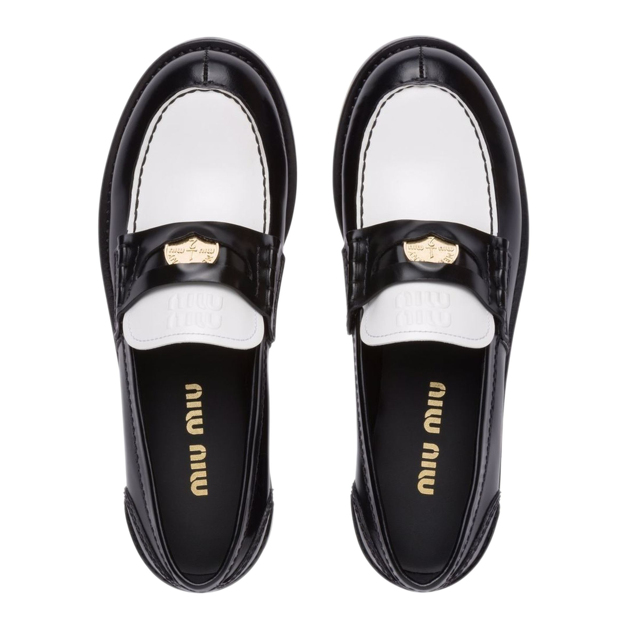 MAYFEYR - Miu Miu - Bicolor Polished Loafers - 5D773DF020AZEF0967