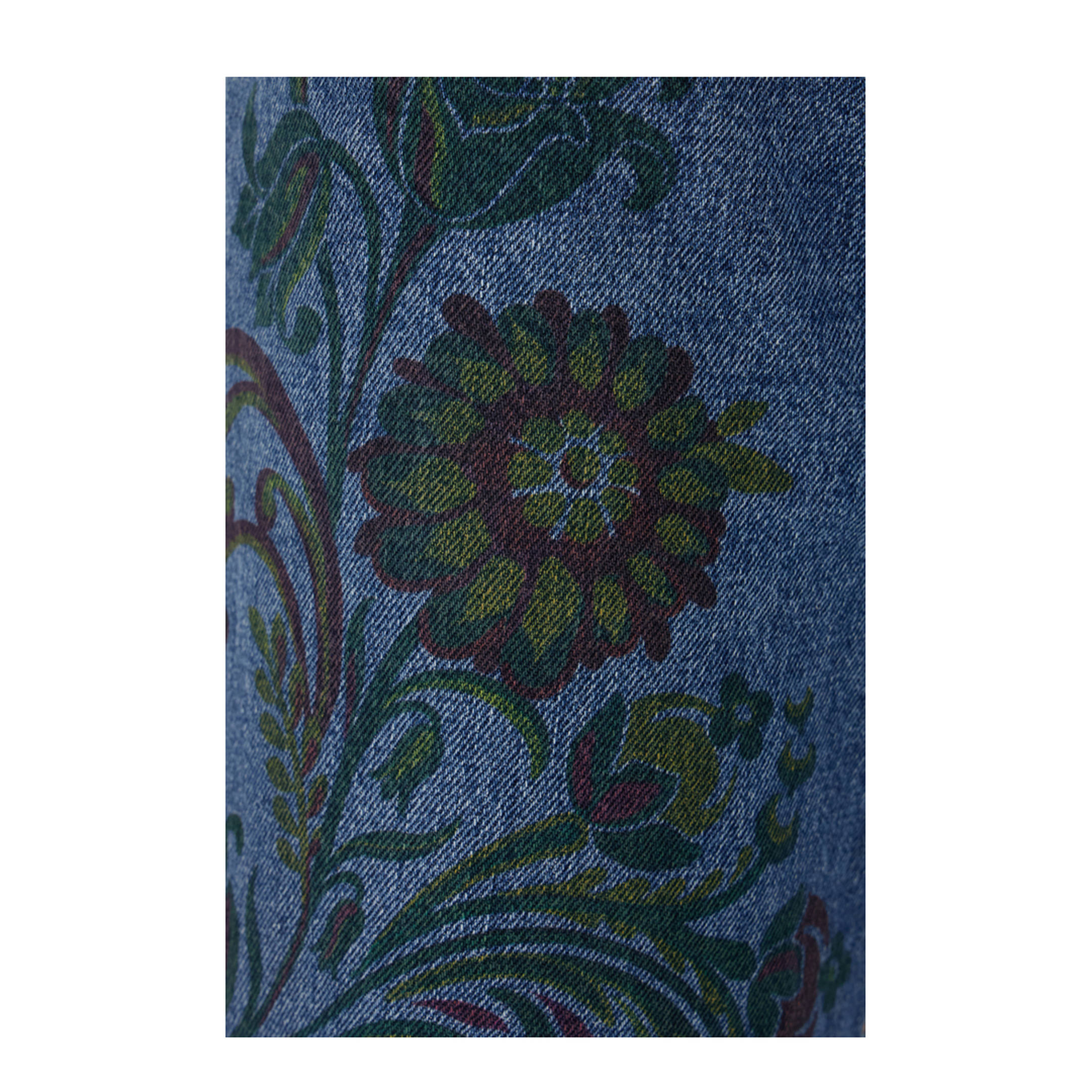 Flared Jeans Flower Bee Print