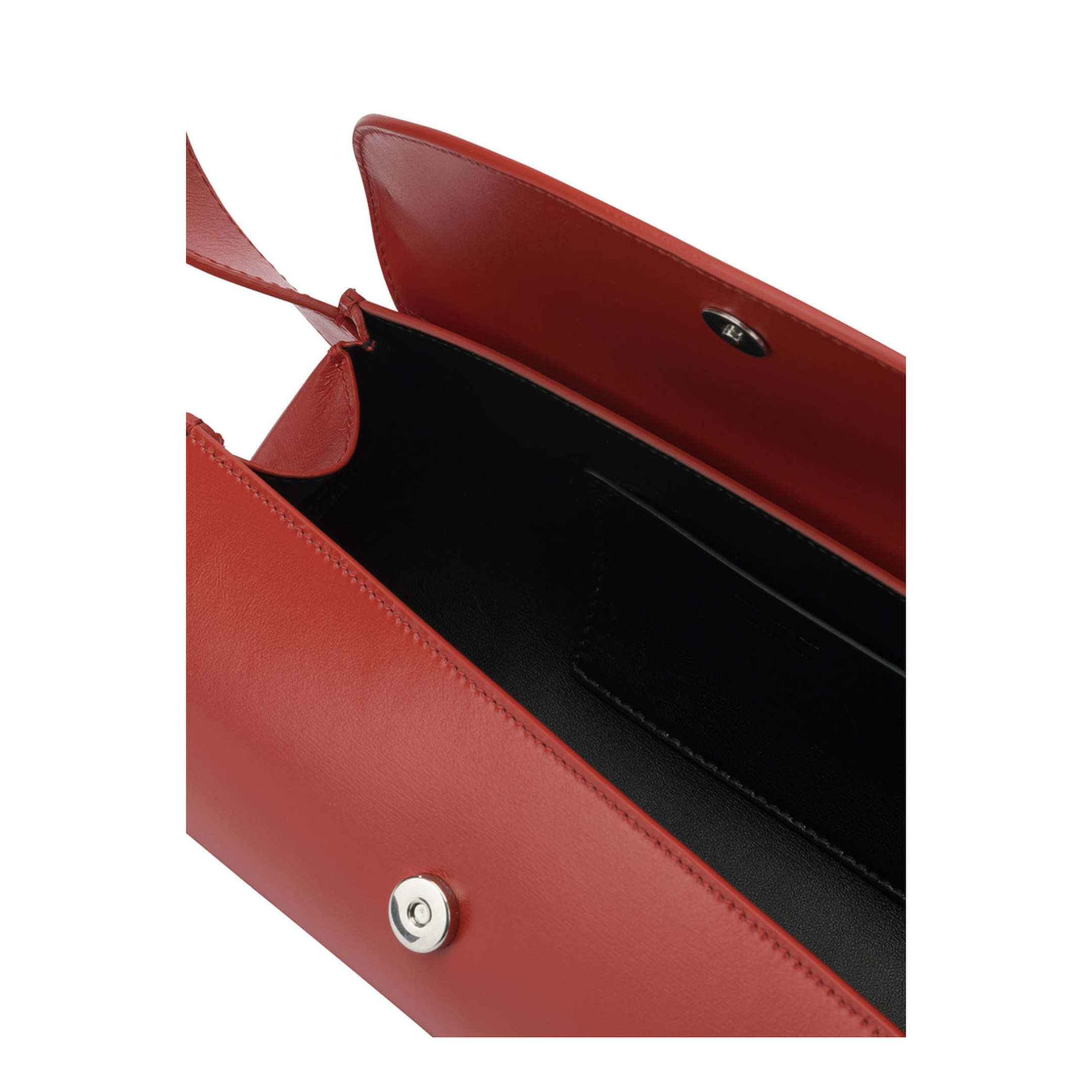 Cannolo Small Calf Leather Shoulder Bag - Red