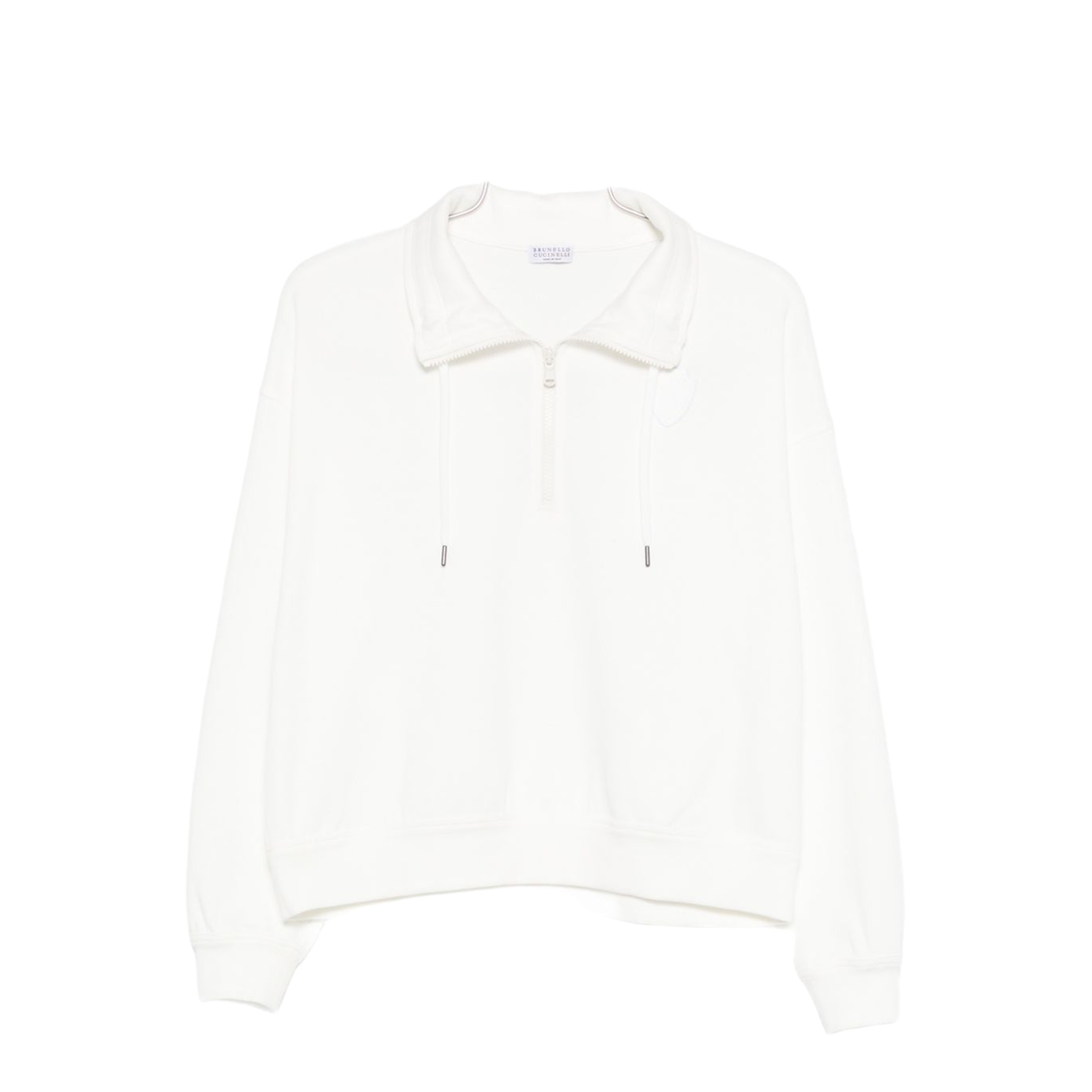 Cotton High-neck Sweater