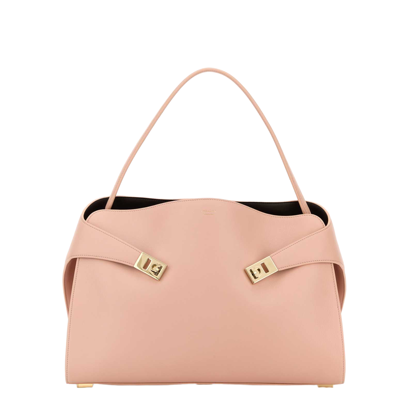 Pink Leather Large Hug Soft Shoulder Bag