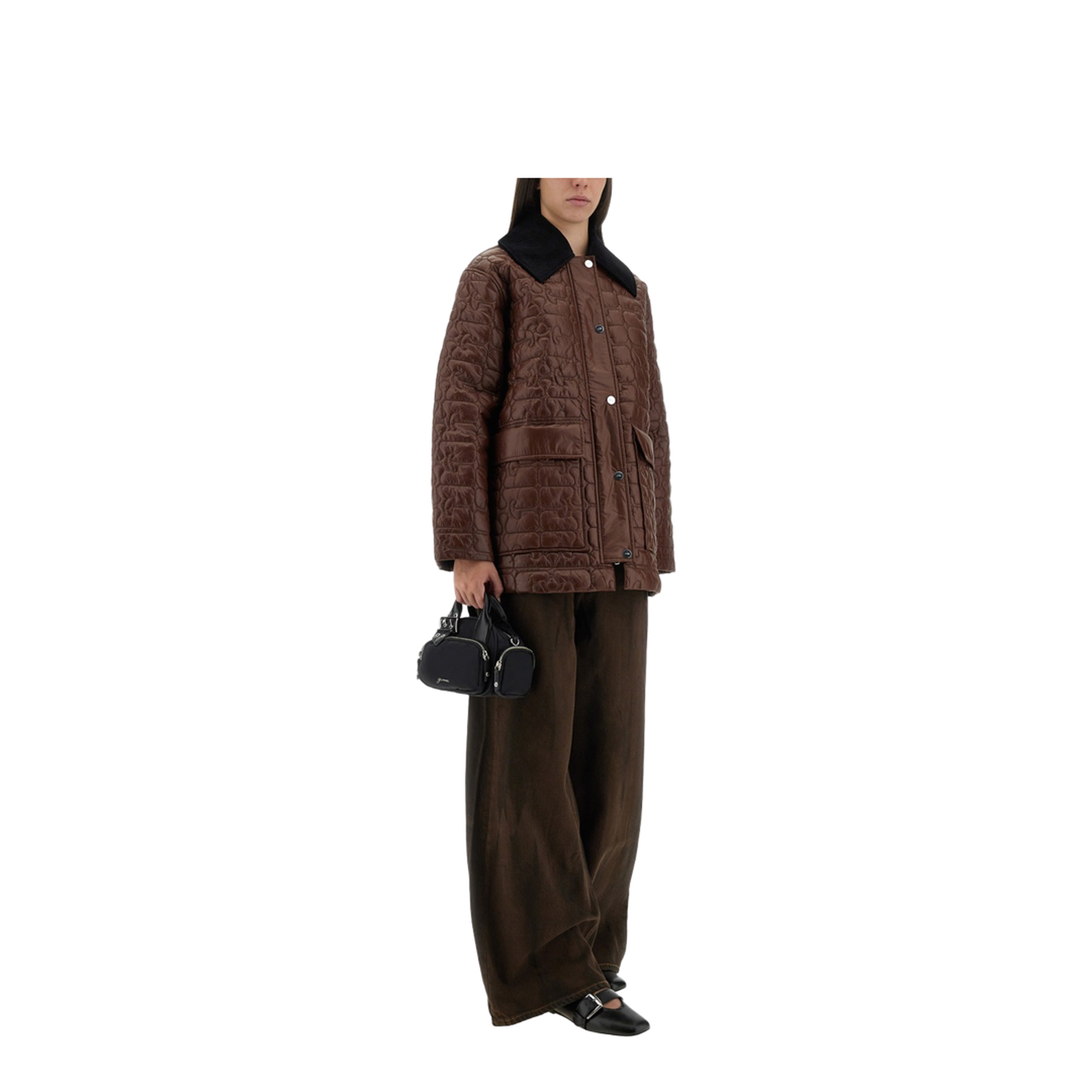 Brown Recycled Nylon Jacket