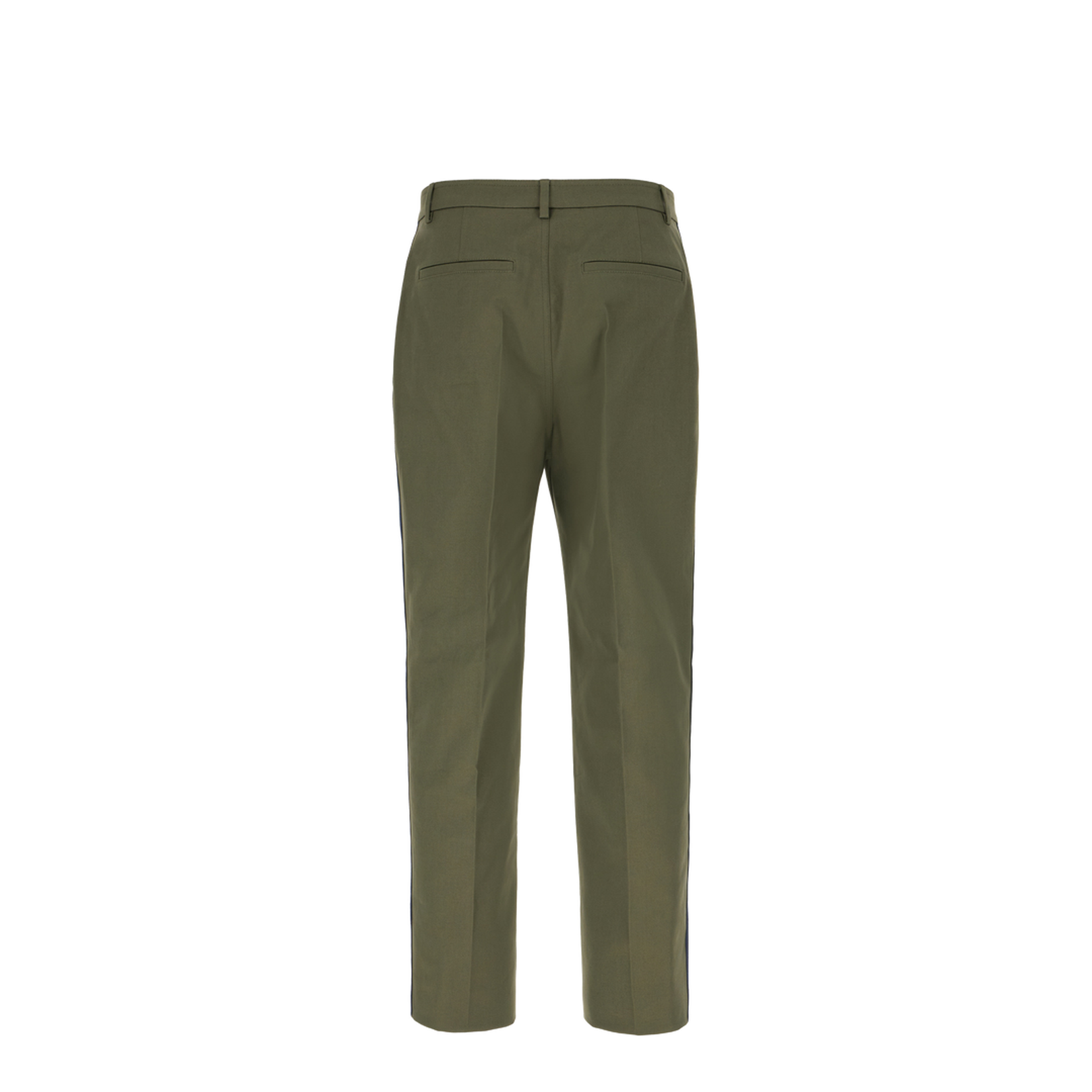 Military Green Stretch Cotton Pants