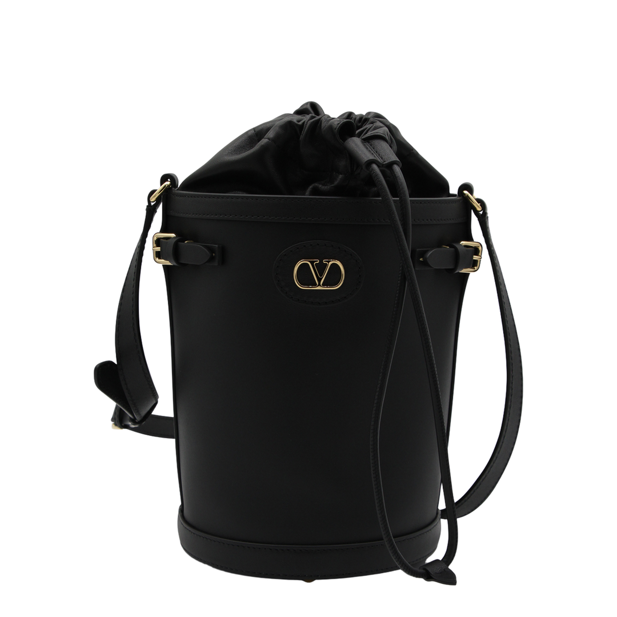 Antibes Bucket Bag Medium Leather - Black