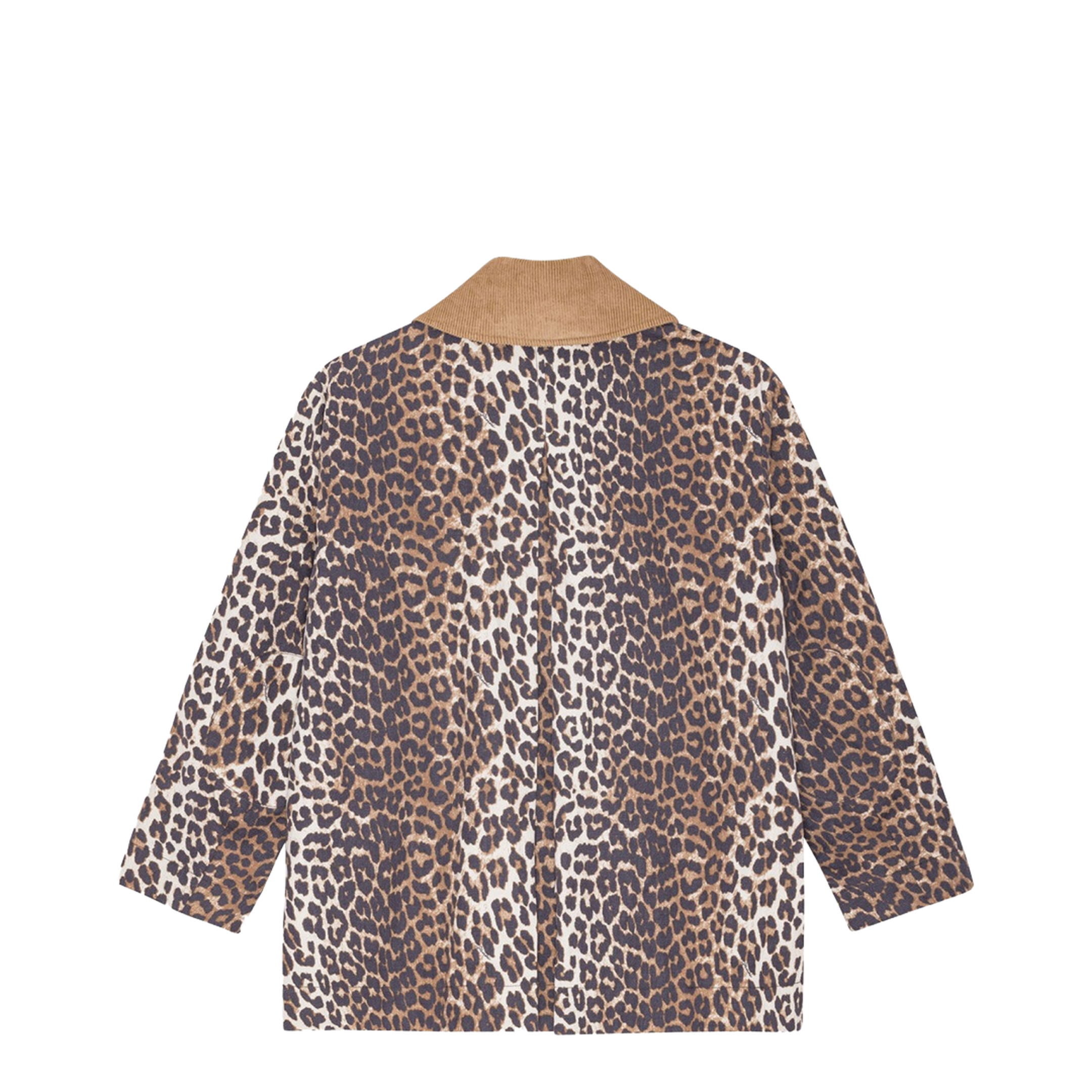 Leopard Print Midi Jacket