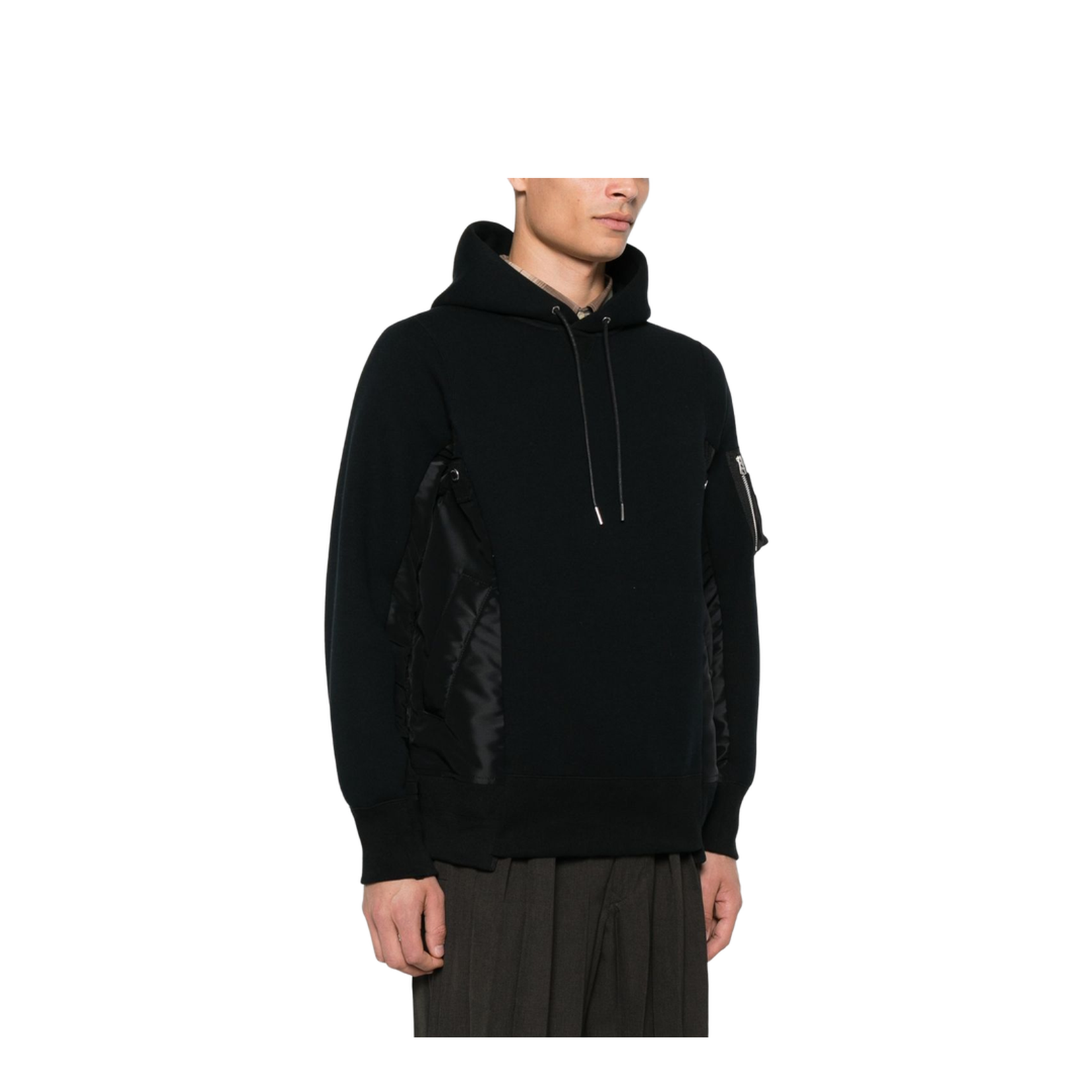 Cotton and Nylon Hoodie