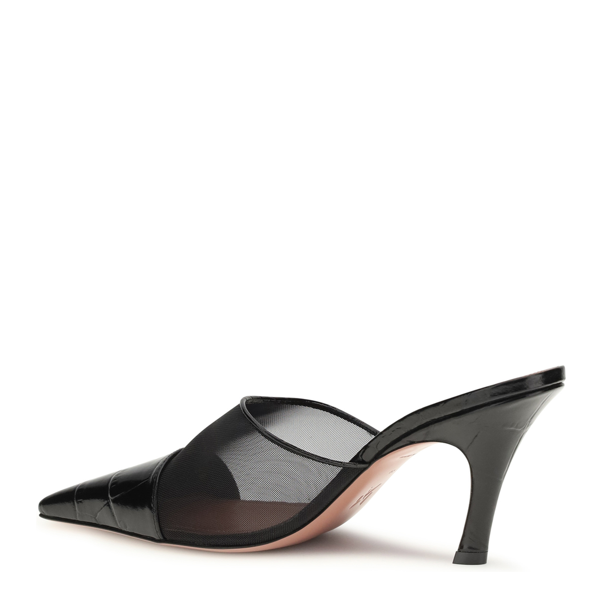 MAYFEYR - Amina Muaddi - Jamie Mesh Mules - 16S365914JAMBLACKBLACK
