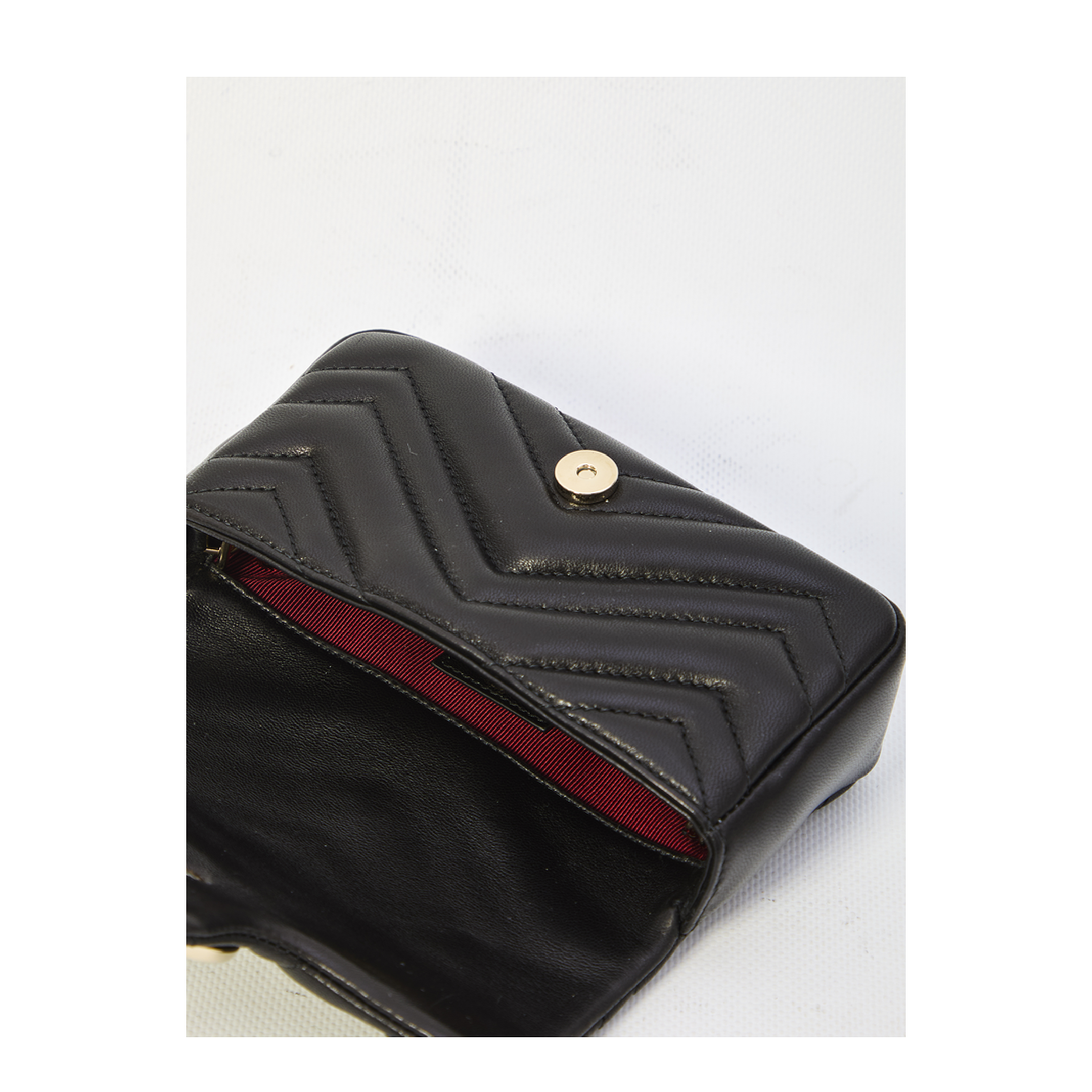 GG Marmont Mini Shoulder Bag Lambskin - Black