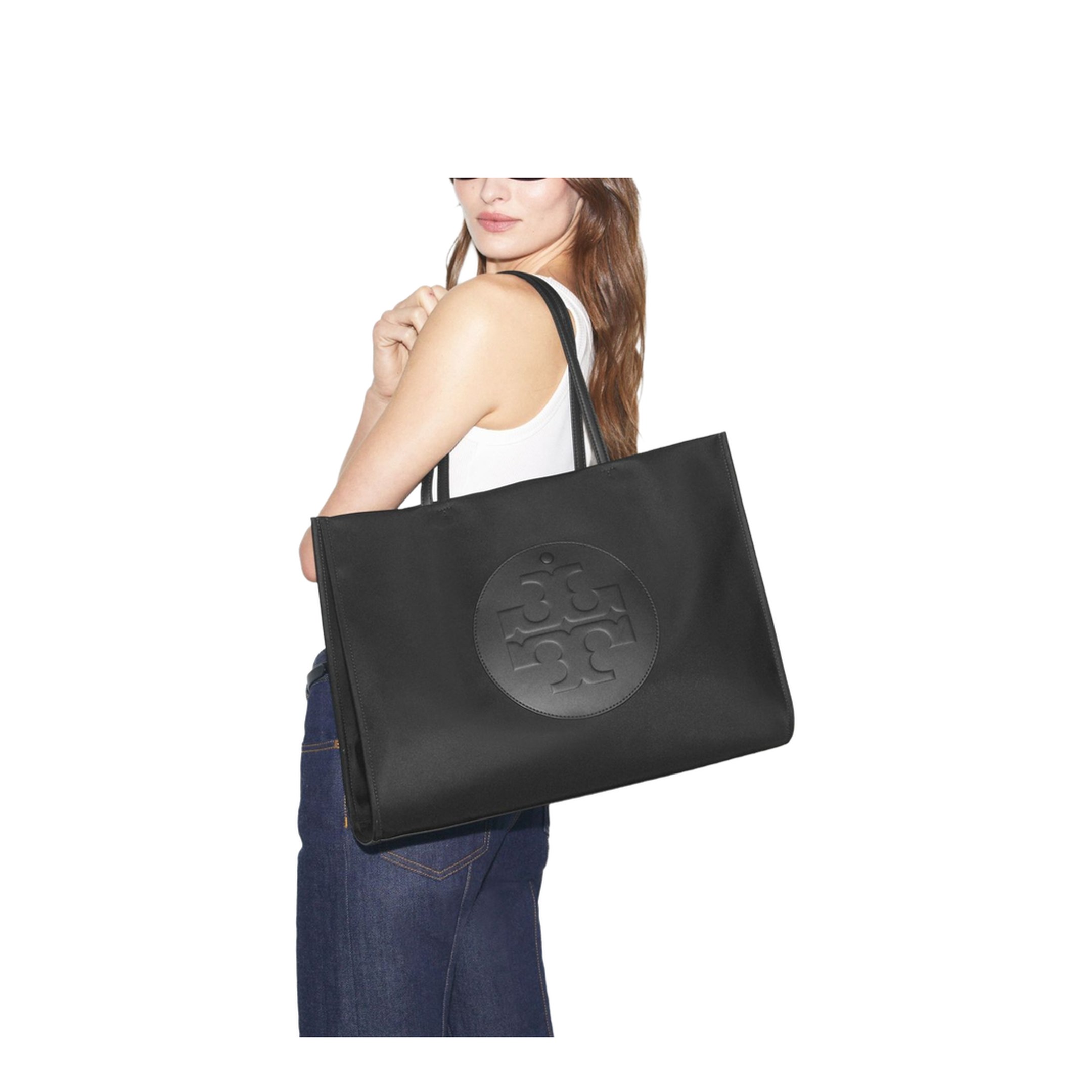 Ella Nylon Tote Bags - Black