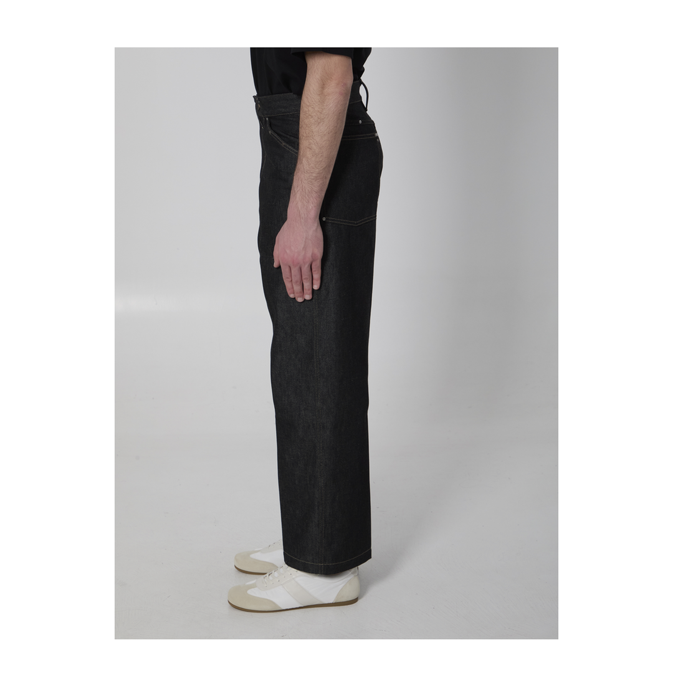 MAYFEYR - Lemaire - Wide-Leg Jeans With Studs - PA1288LD1061BK965