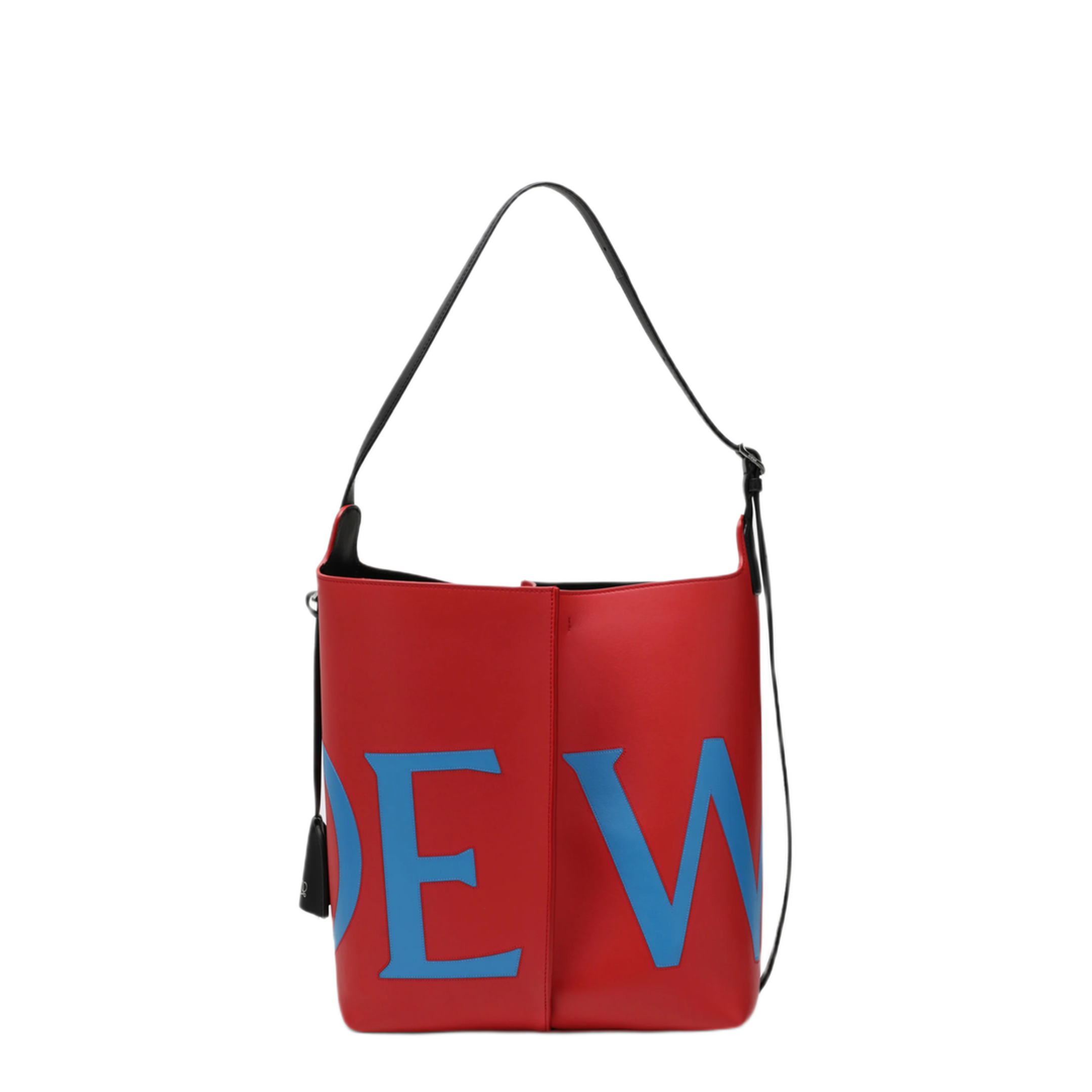 MAYFEYR - Loewe - Large Bilbao Bucket Bag In Red/Blue Leather - AWRASHLX04LE7105