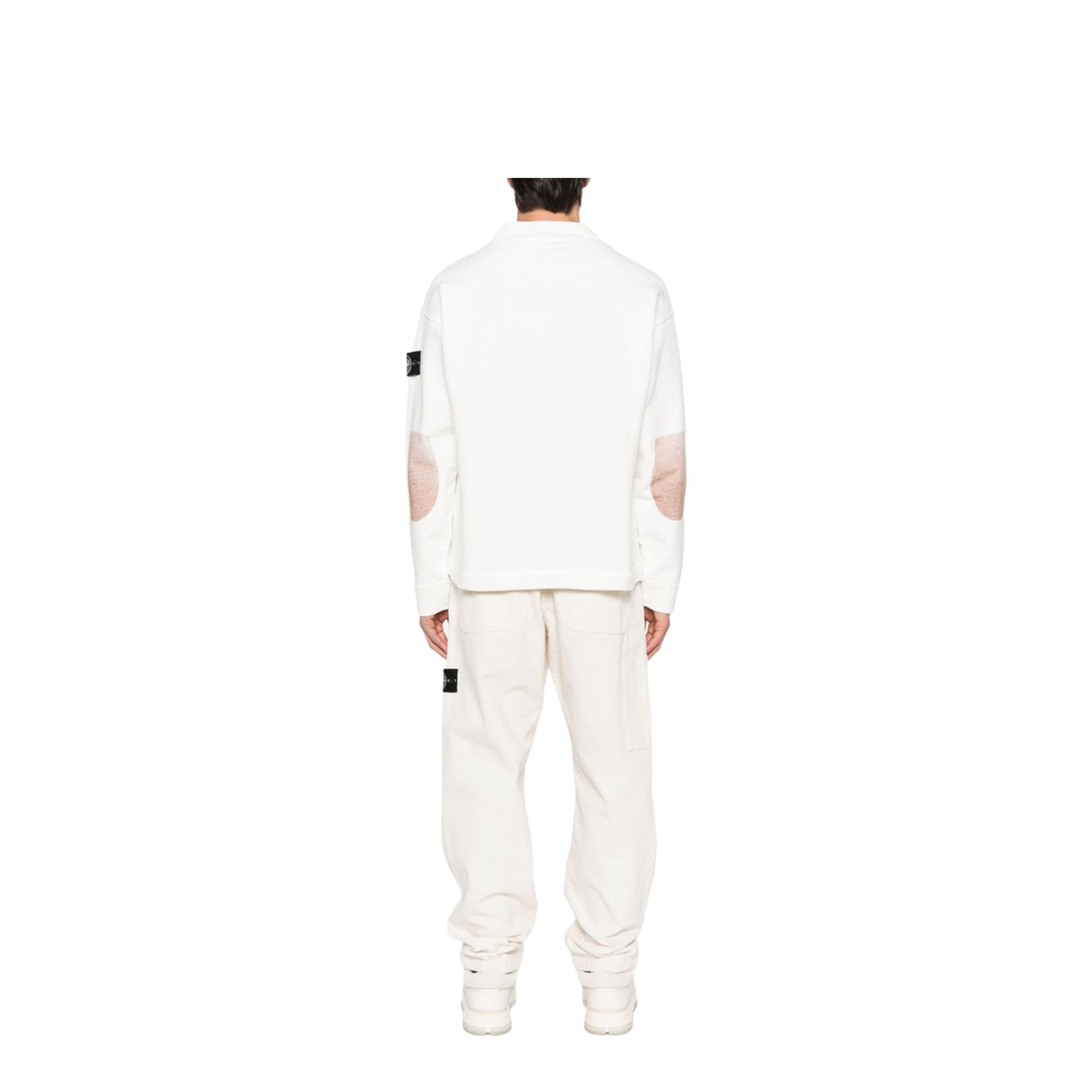 Knit-Look Cotton Sweatshirt