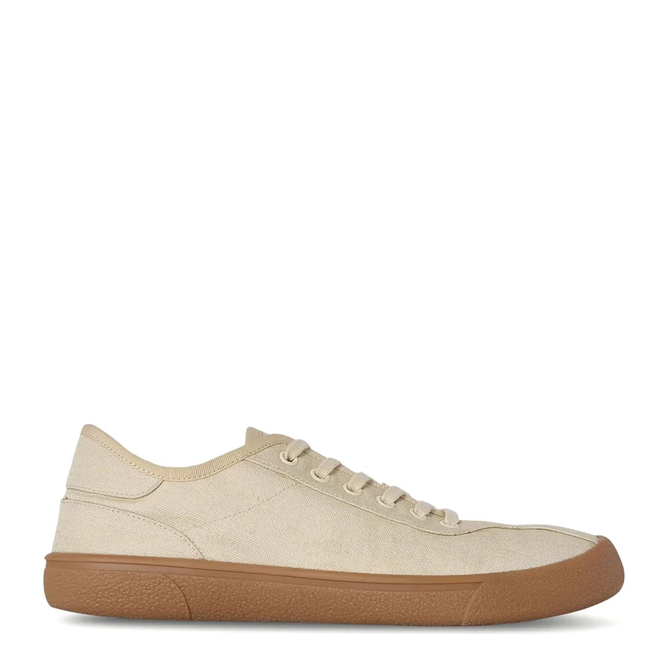 Canvas Sneakers in Viscose and Linen