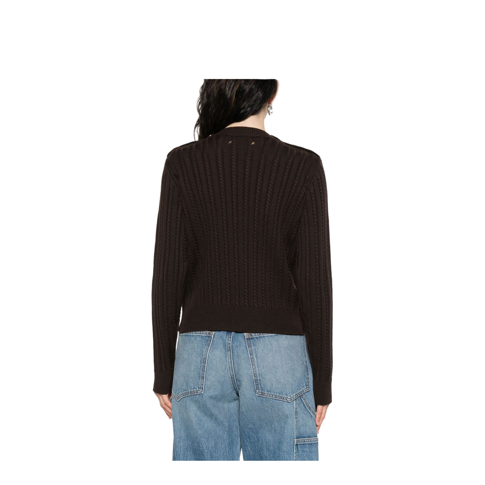 Coffee Brown Crew Neck Long Sleeve Sweater