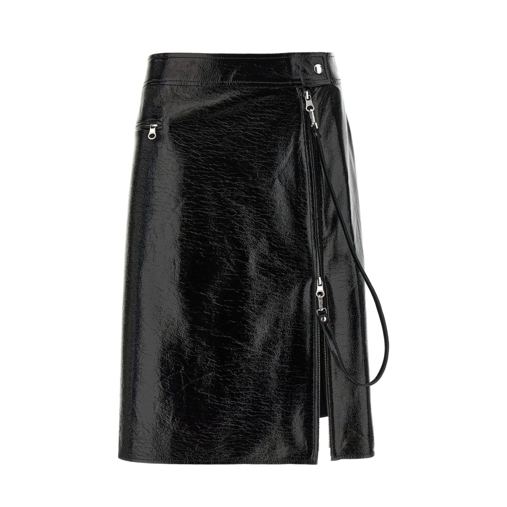 Vinyl Midi Skirt