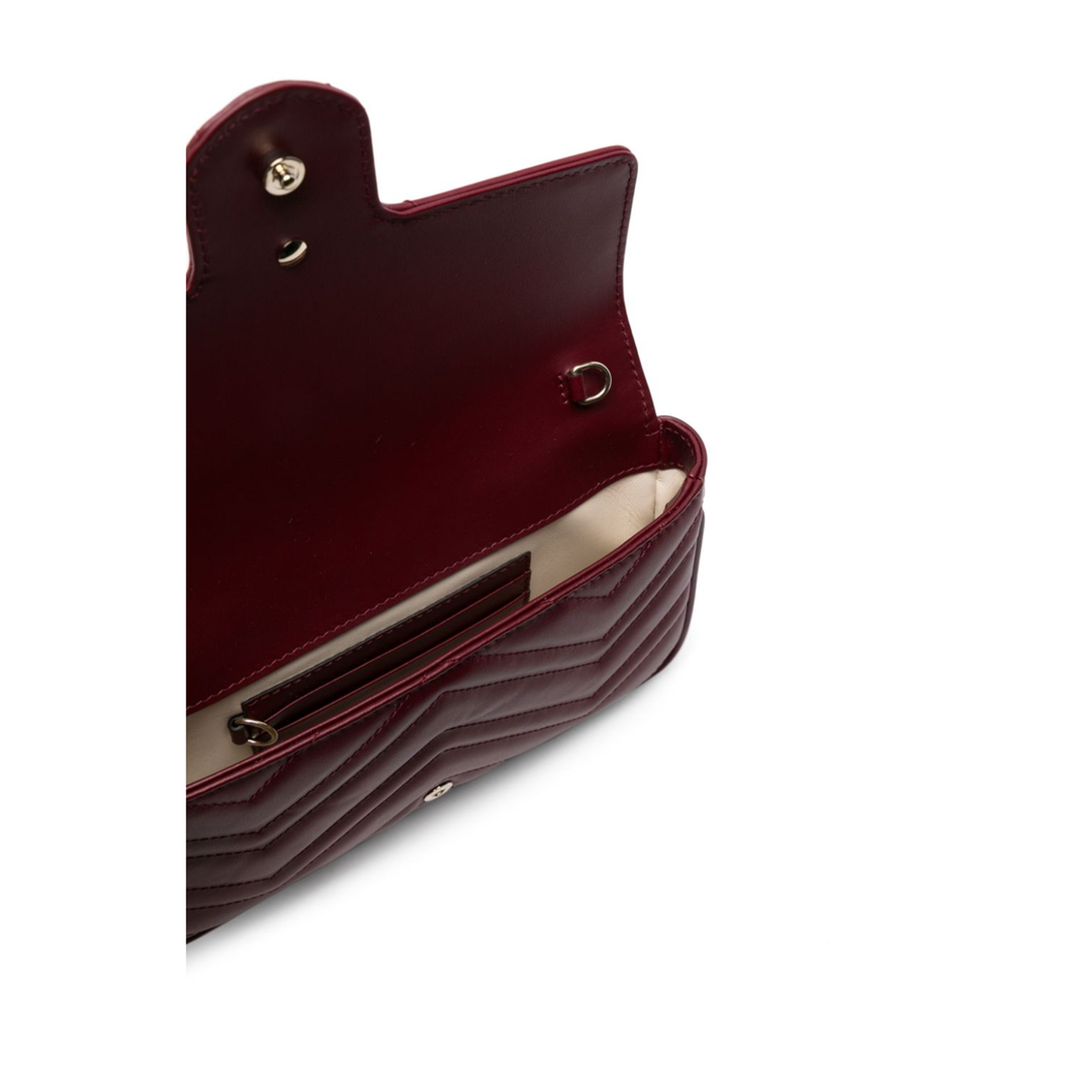 GG Marmont Small Leather Shoulder Bags - Burgundy