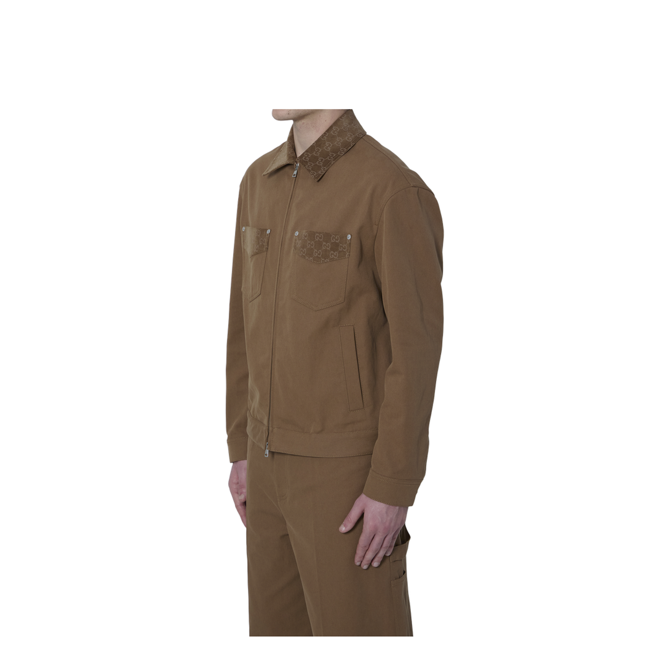 Jacket with Zipper and Collar