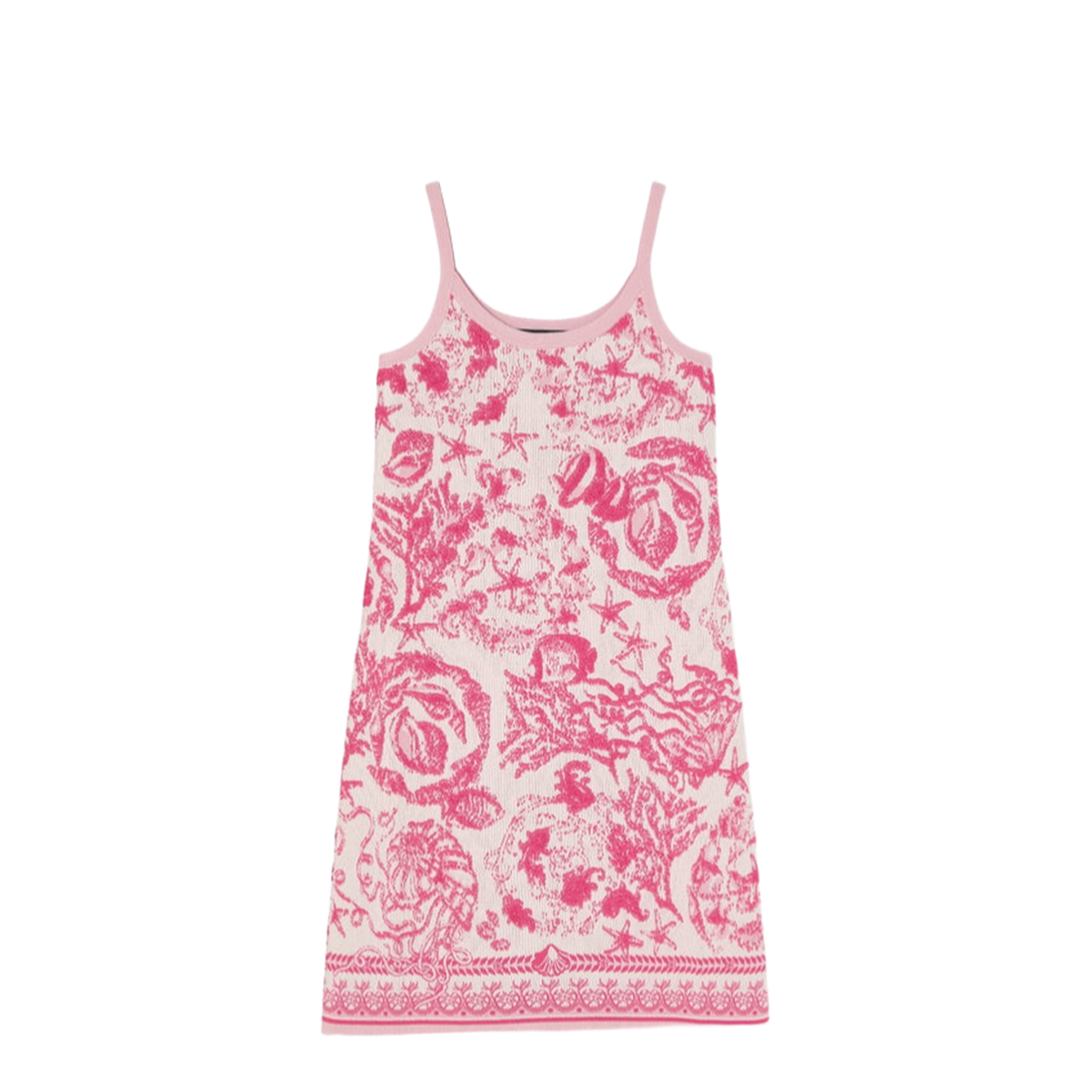 Underwater Barocco Knit A-Line Dress