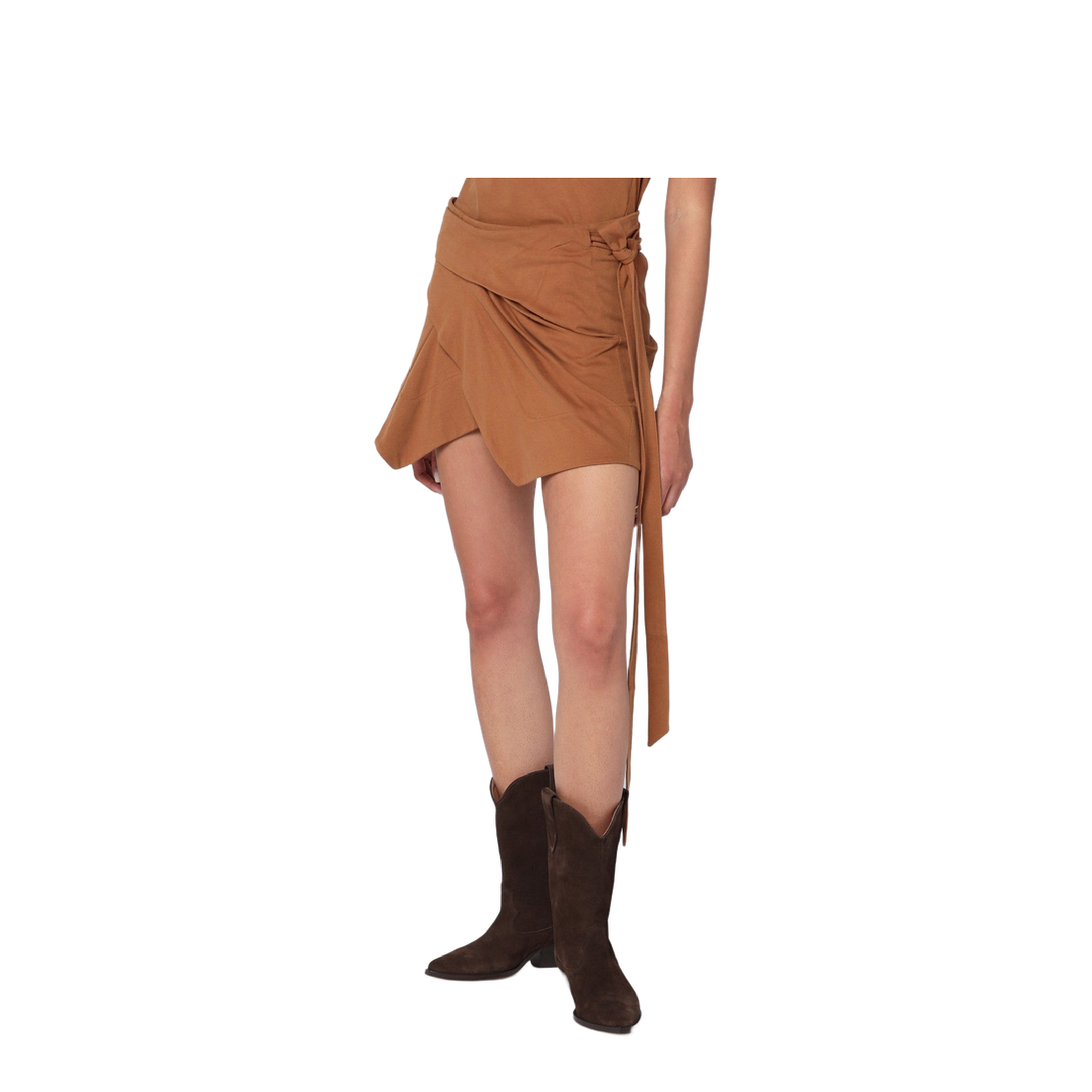Caramel-coloured Berenice skirt
