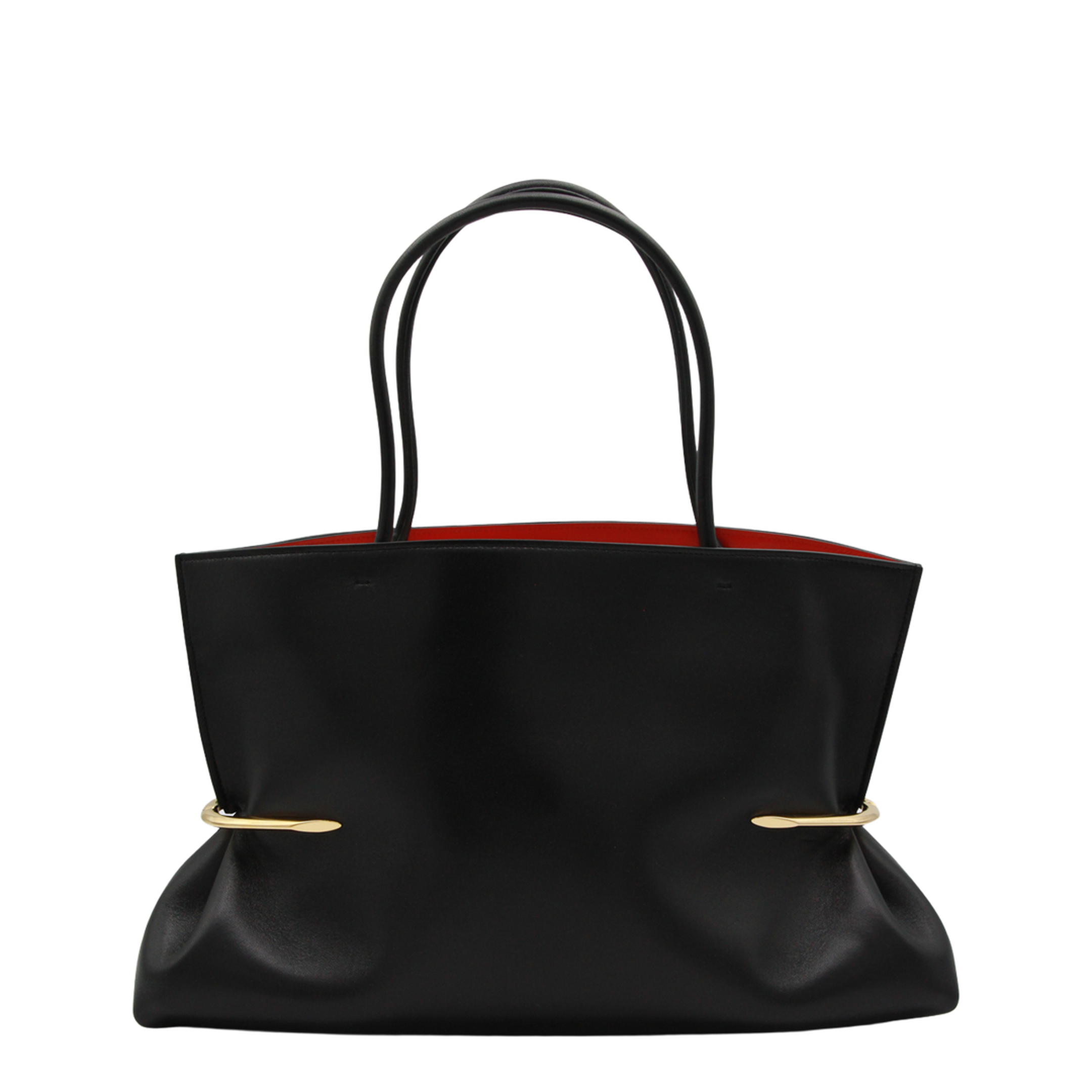 Pinch Nappa Leather Tote - Black